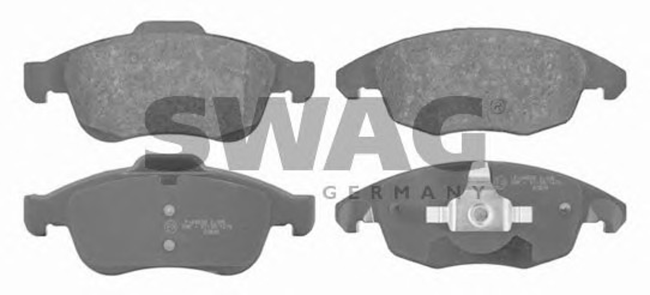 Комплект тормозных колодок дисковый тормоз SWAG 64916713