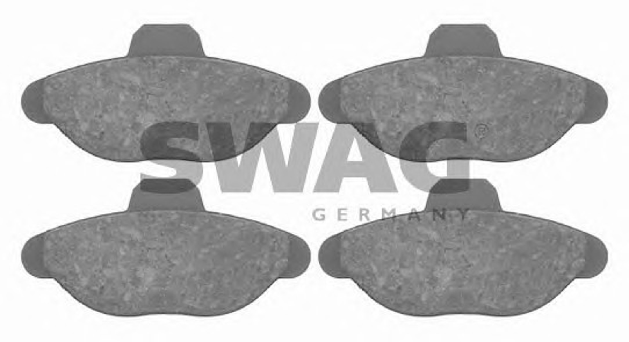 Комплект тормозных колодок дисковый тормоз SWAG 70916082