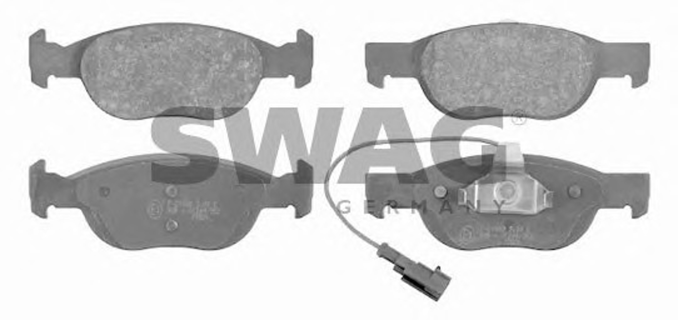 Комплект тормозных колодок дисковый тормоз SWAG 70916089