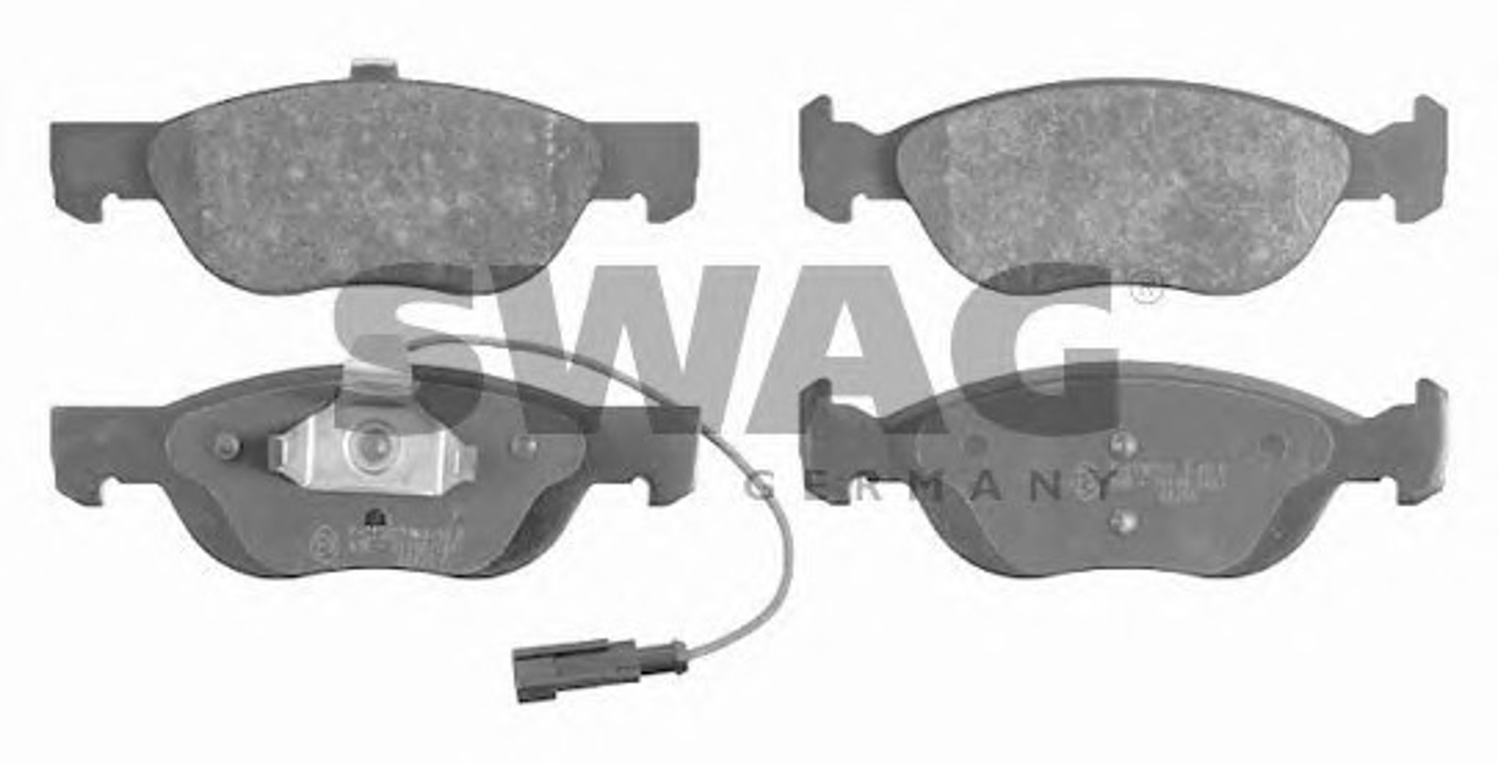 Комплект тормозных колодок дисковый тормоз SWAG 70916091
