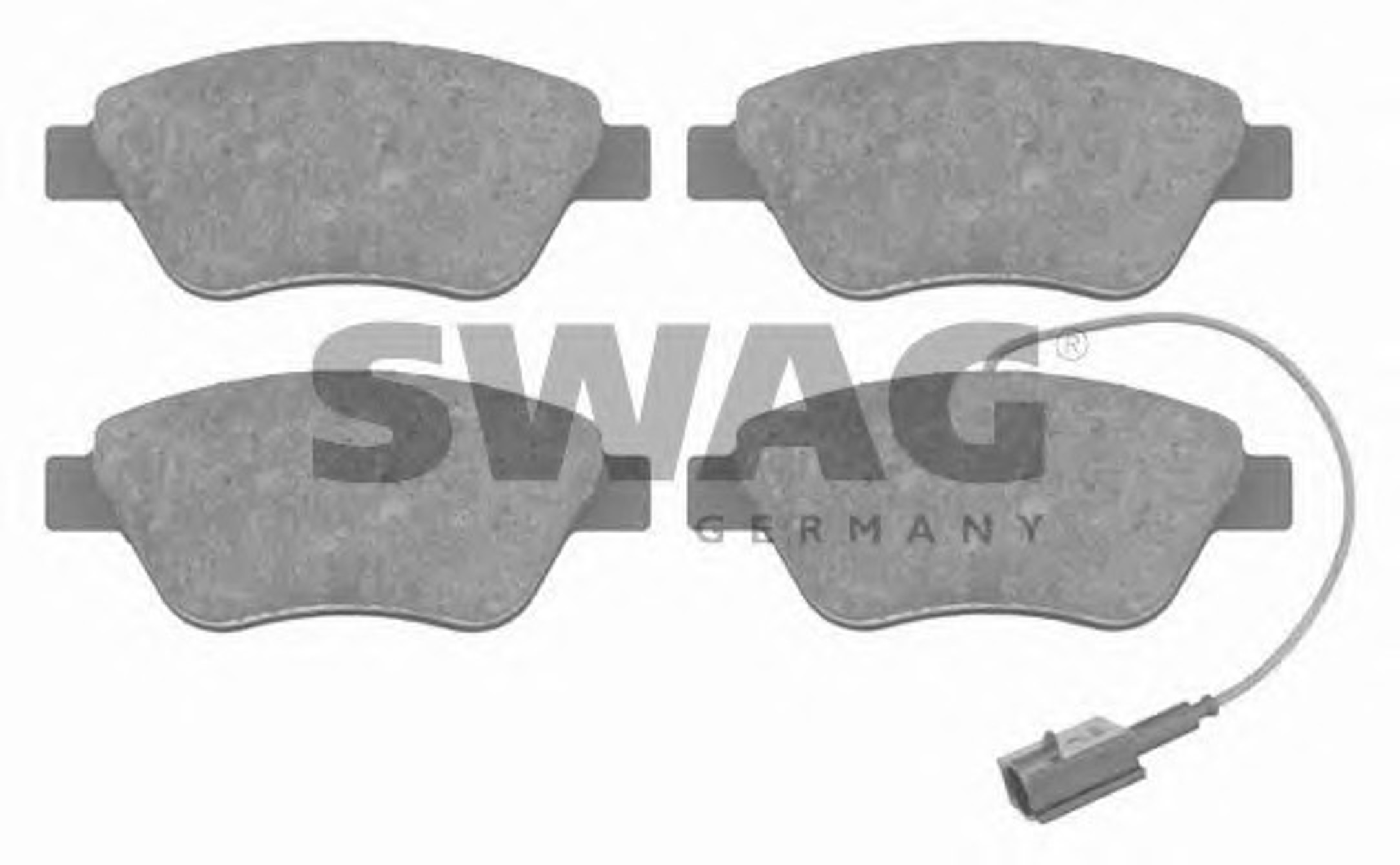 Комплект тормозных колодок дисковый тормоз SWAG 70916555