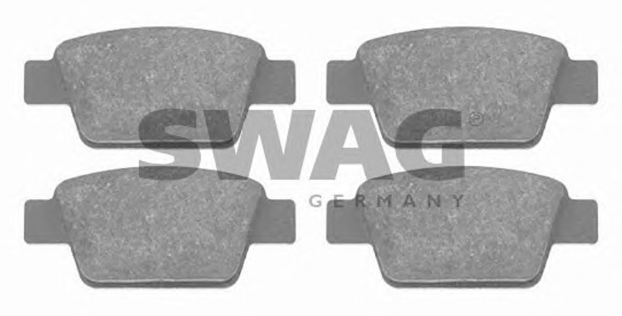 Комплект тормозных колодок дисковый тормоз SWAG 70916556
