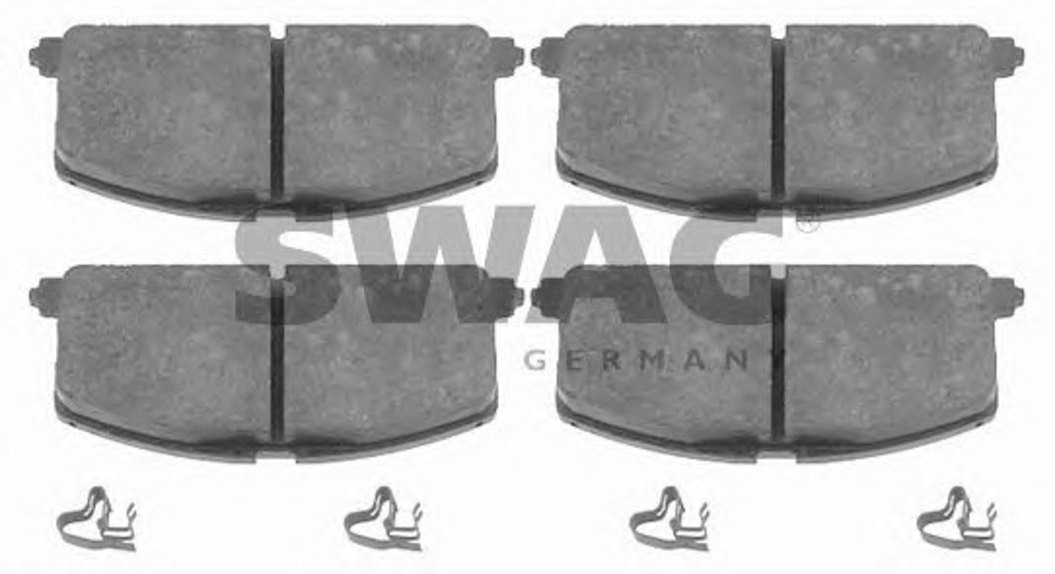 Комплект тормозных колодок дисковый тормоз SWAG 81916581