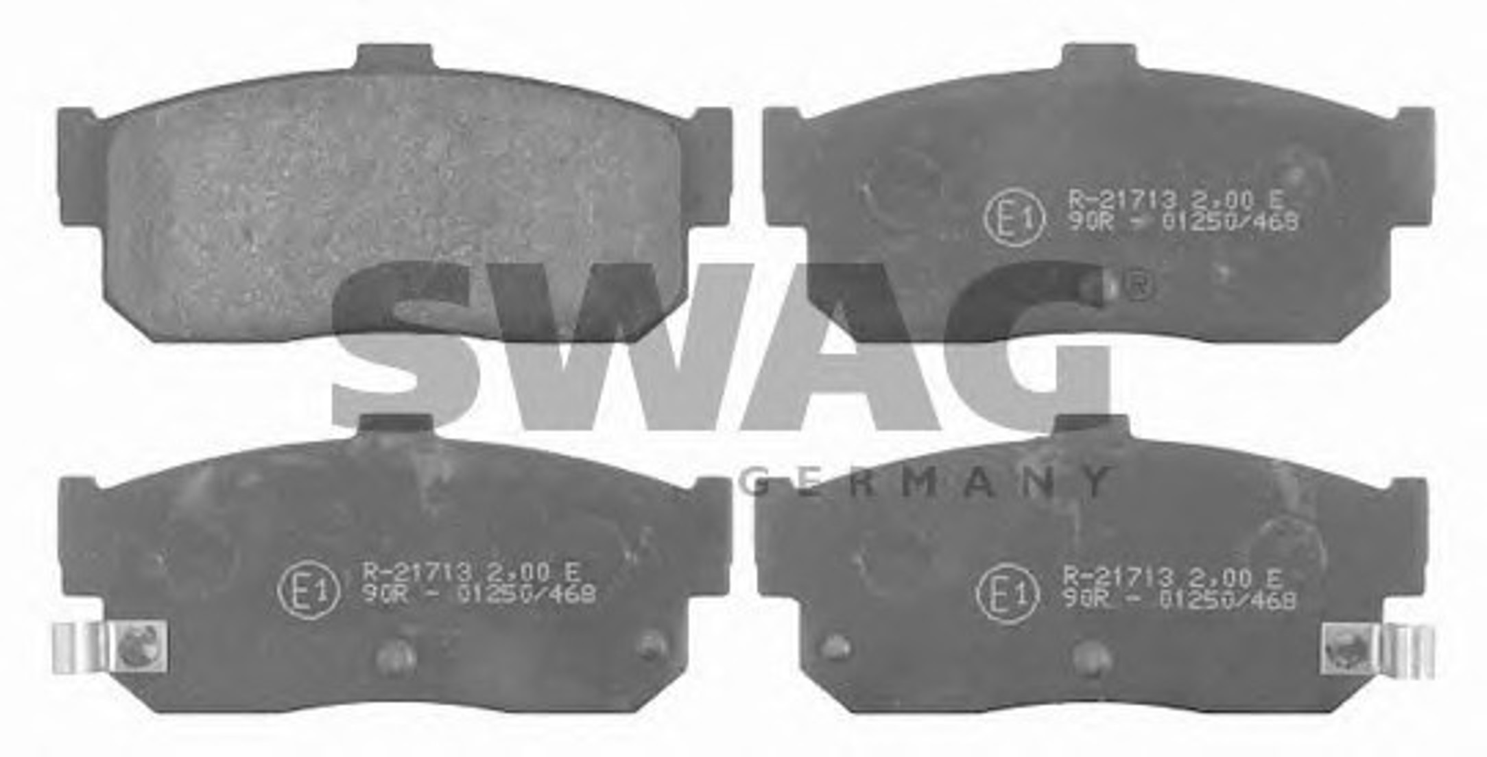 Комплект тормозных колодок дисковый тормоз SWAG 82916272