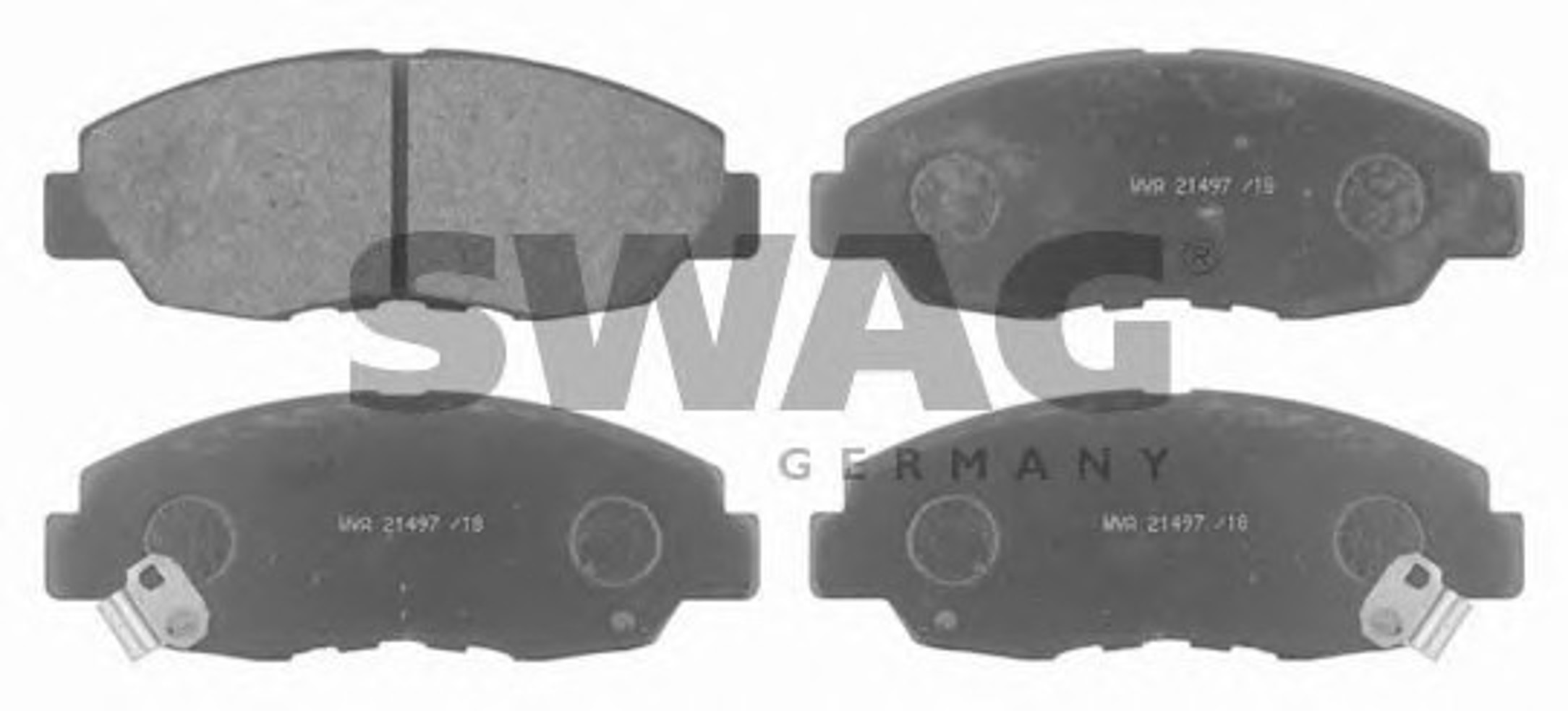 Колодки тормозные дисковые SWAG 85916296