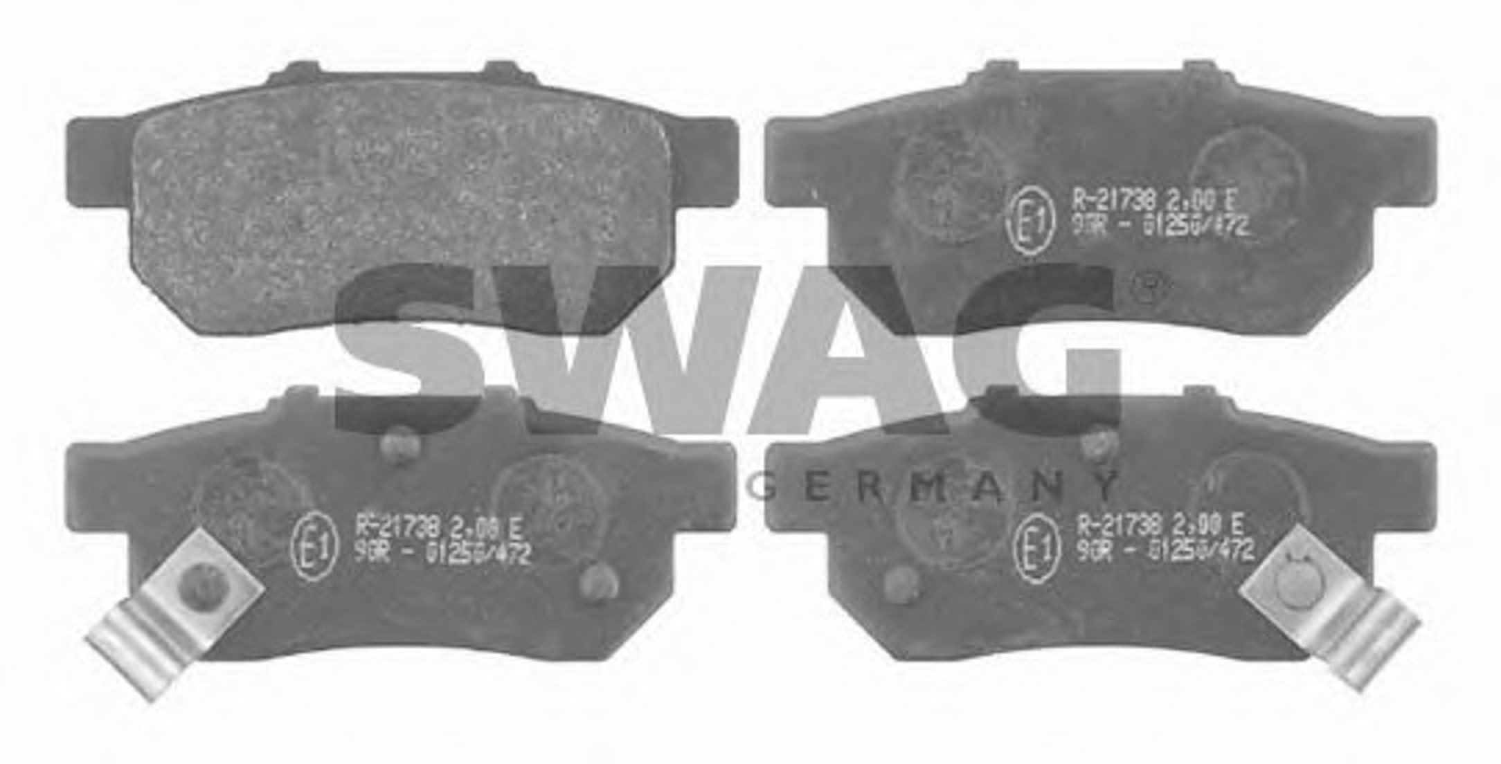 Комплект тормозных колодок дисковый тормоз SWAG 85916301
