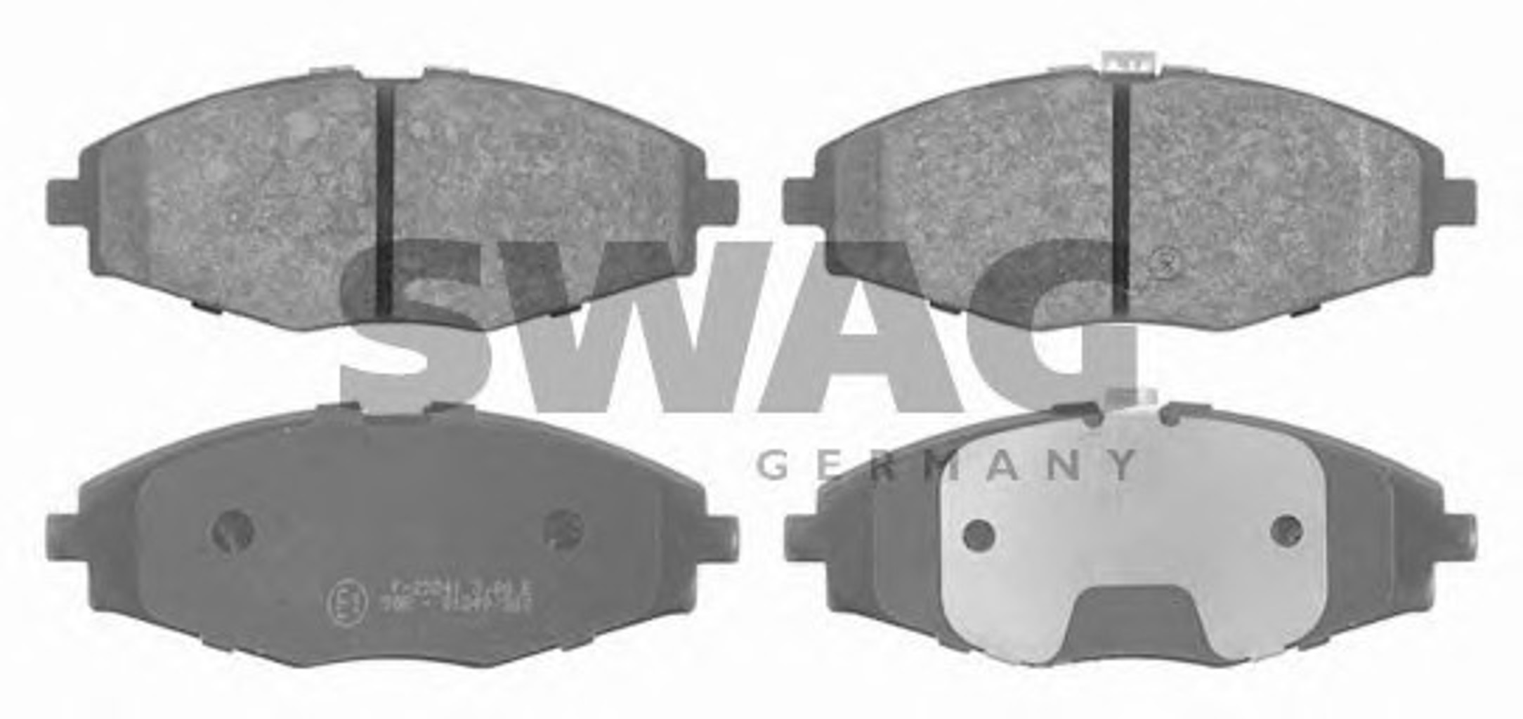 Комплект тормозных колодок дисковый тормоз SWAG 89916341