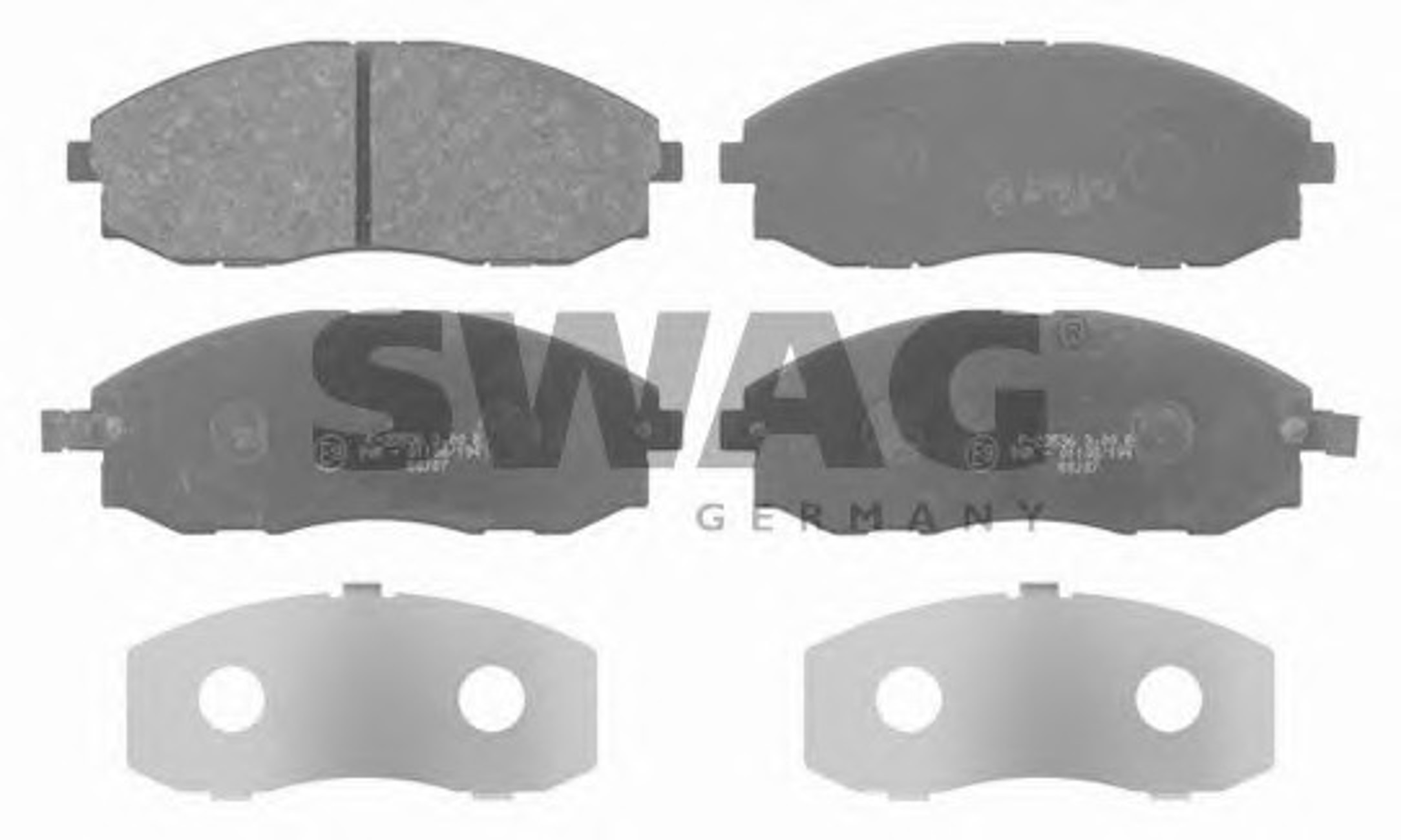 Комплект тормозных колодок дисковый тормоз SWAG 90916680