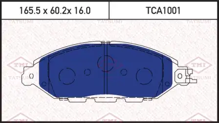Tca1001 колодки дисковые перед.