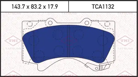 Колодки тормозные дисковые toyota land cruiser 08-