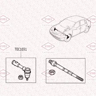 Tec1031 наконечник рулевой тяги
