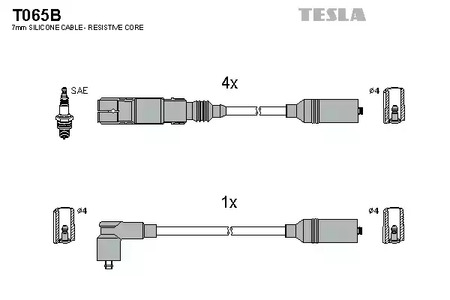 Провод высоковольтный TESLA T065B