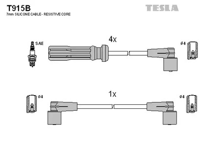 Провод высоковольтный TESLA T915B