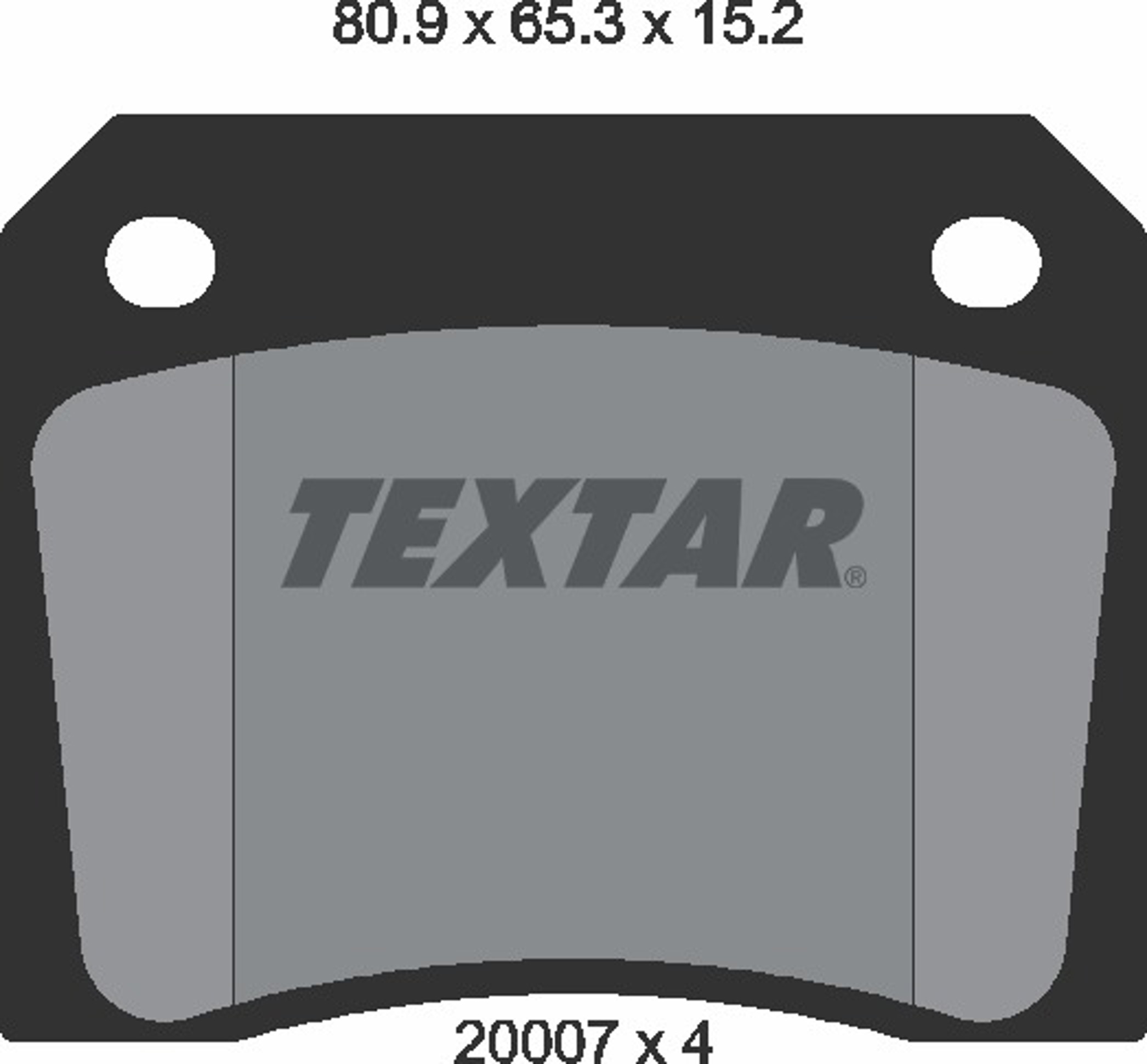 Колодки тормозные дисковые TEXTAR 2000702