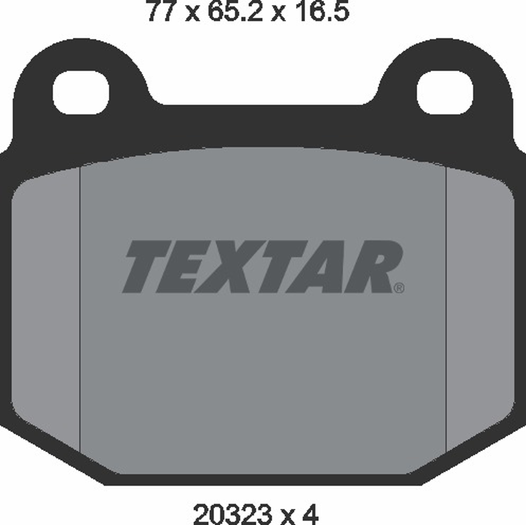 Колодки тормозные дисковые TEXTAR 2032303