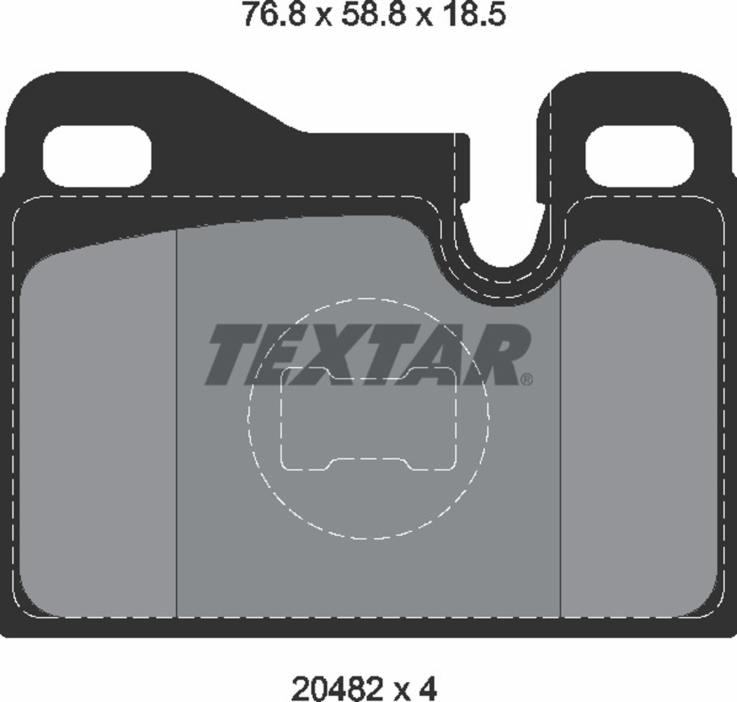 Колодки тормозные дисковые TEXTAR 2048203