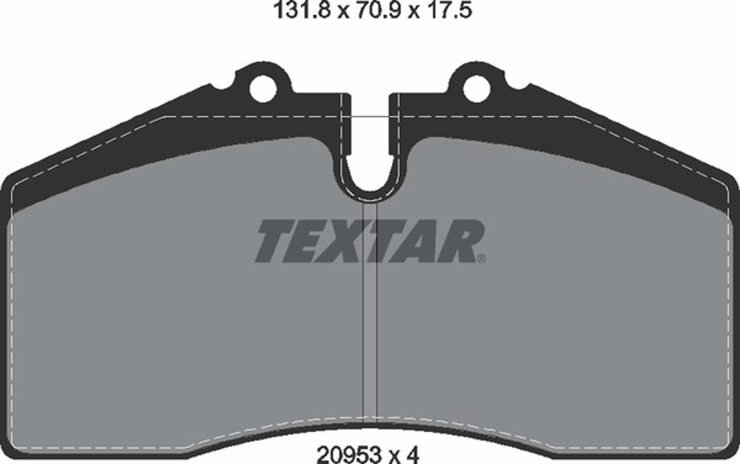 Колодки тормозные дисковые TEXTAR 2095302