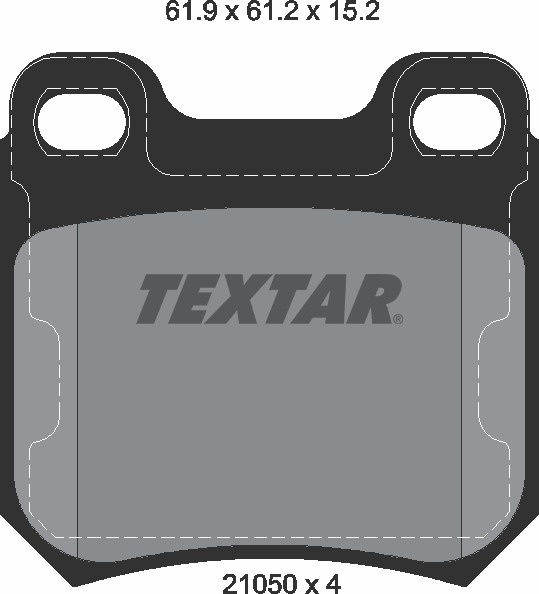 Комплект тормозных колодок дискового тормоза TEXTAR 2105002
