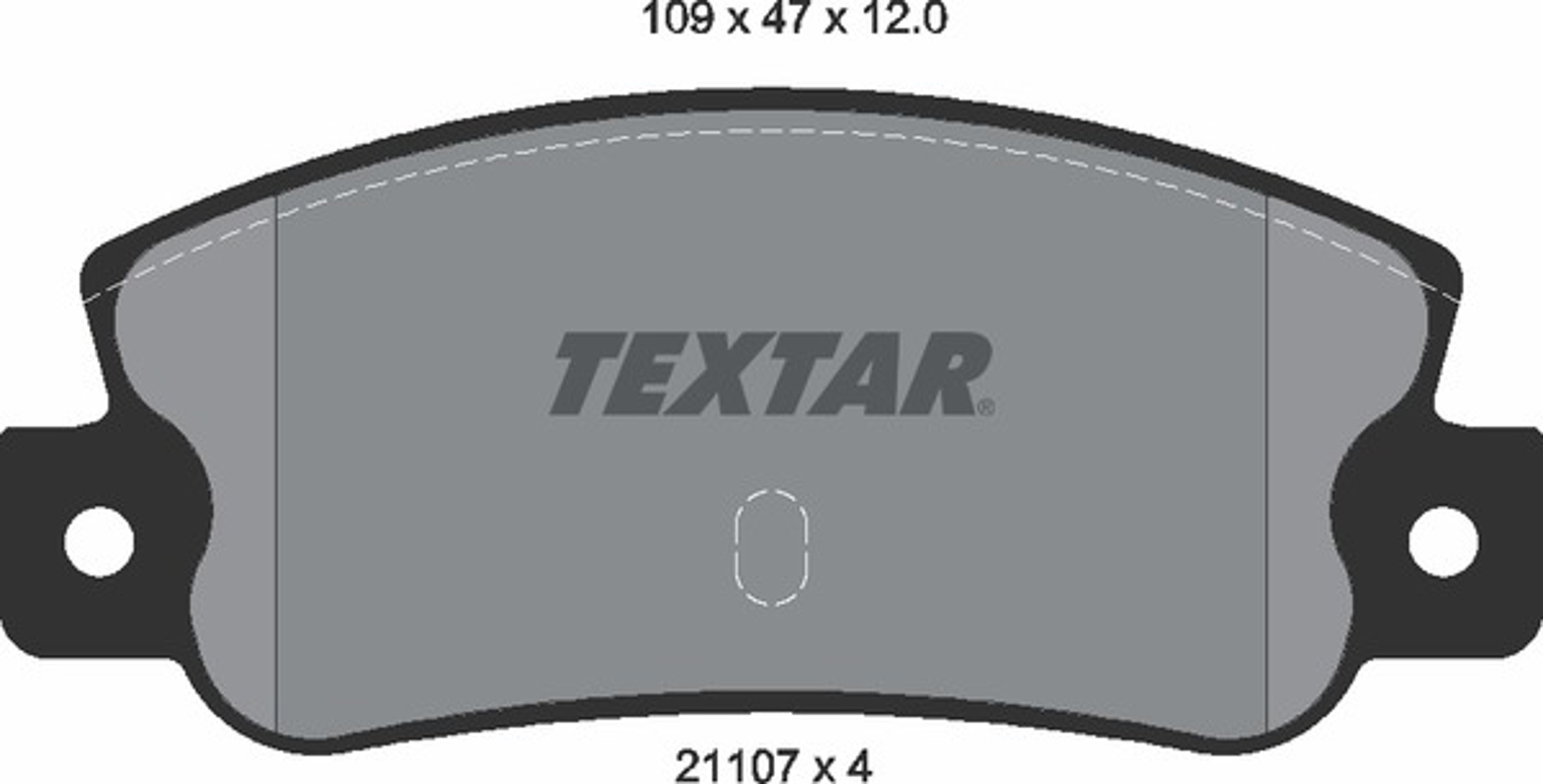 Колодки тормозные дисковые TEXTAR 2110701