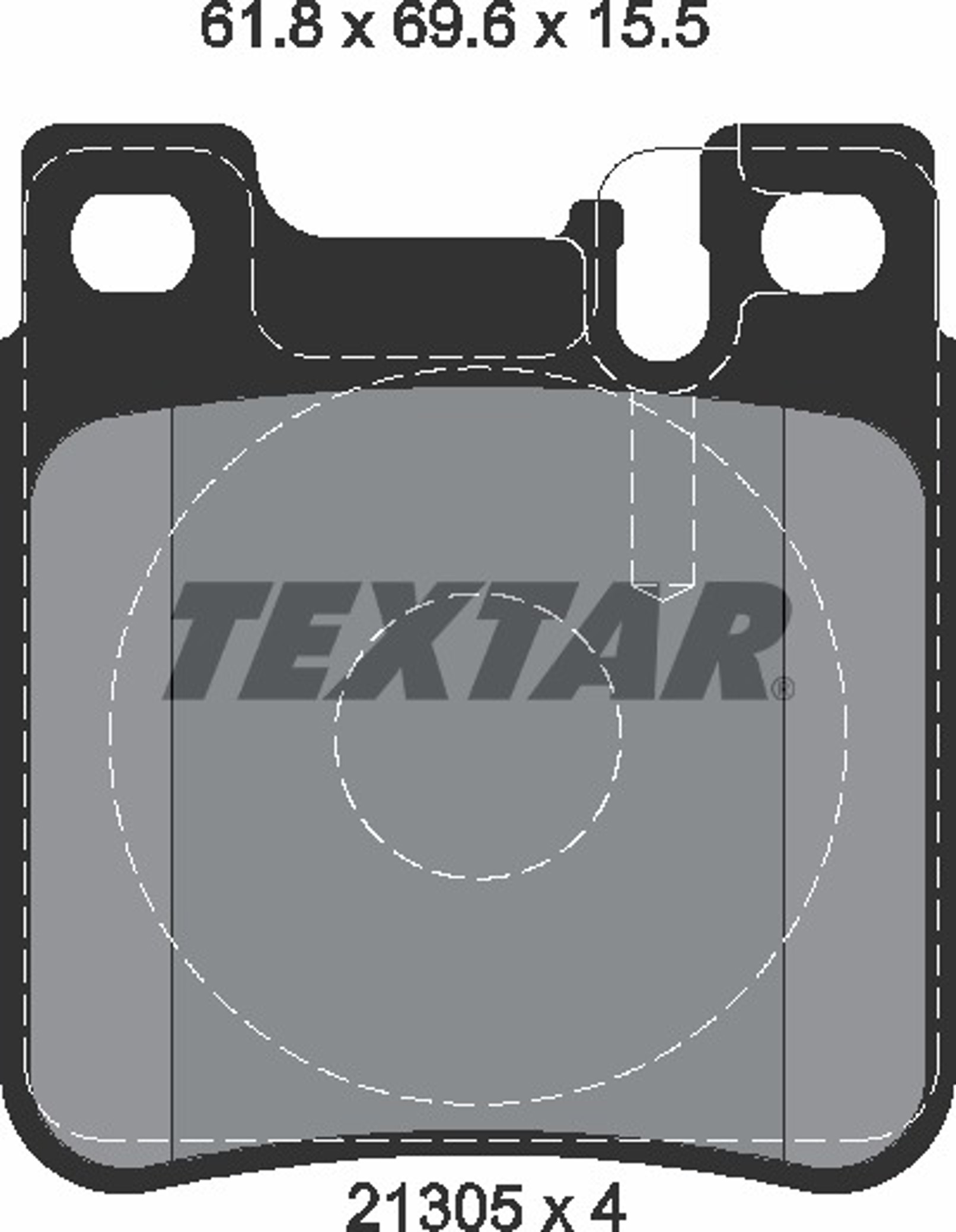 Колодки тормозные дисковые TEXTAR 2130581