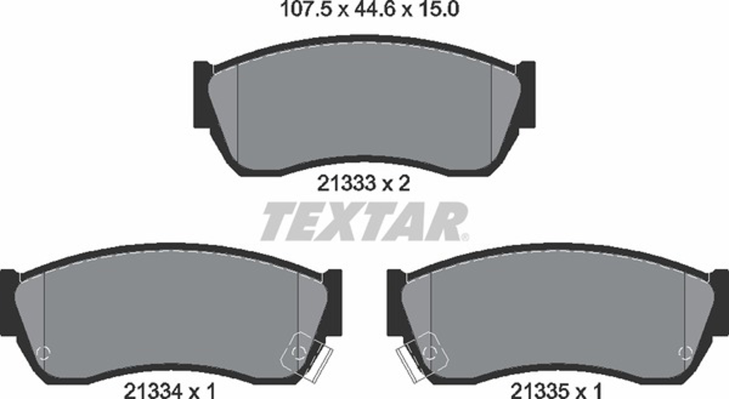 Колодки тормозные дисковые TEXTAR 2133301