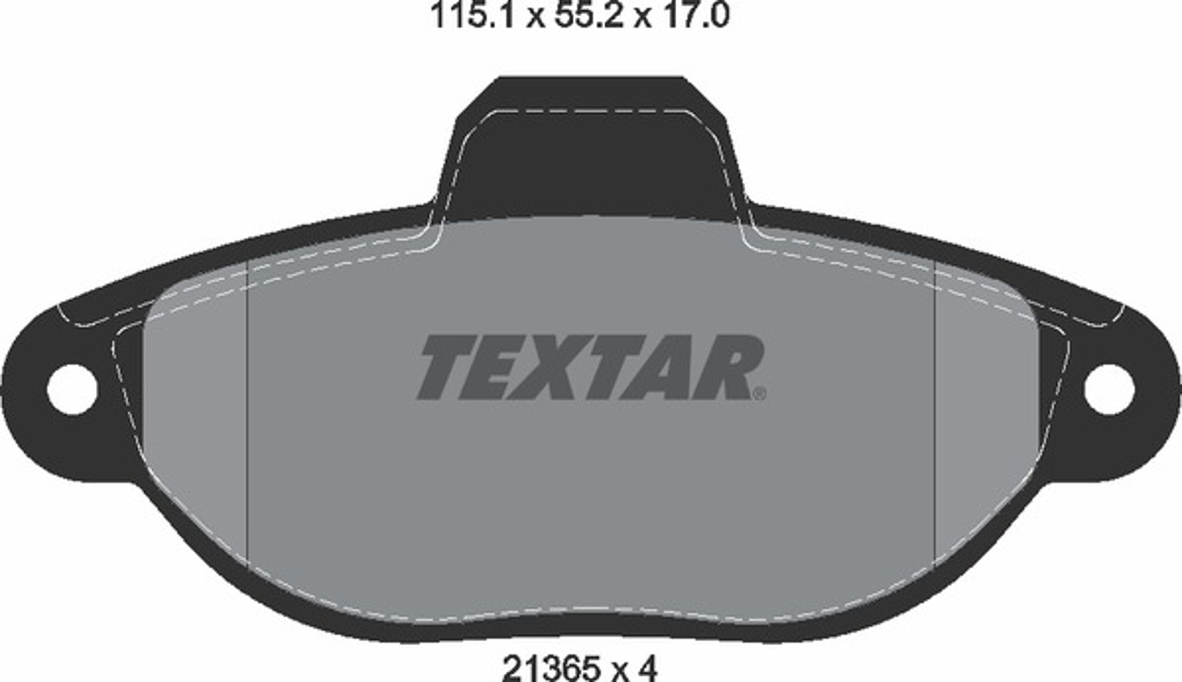 Колодки тормозные дисковые TEXTAR 2136502
