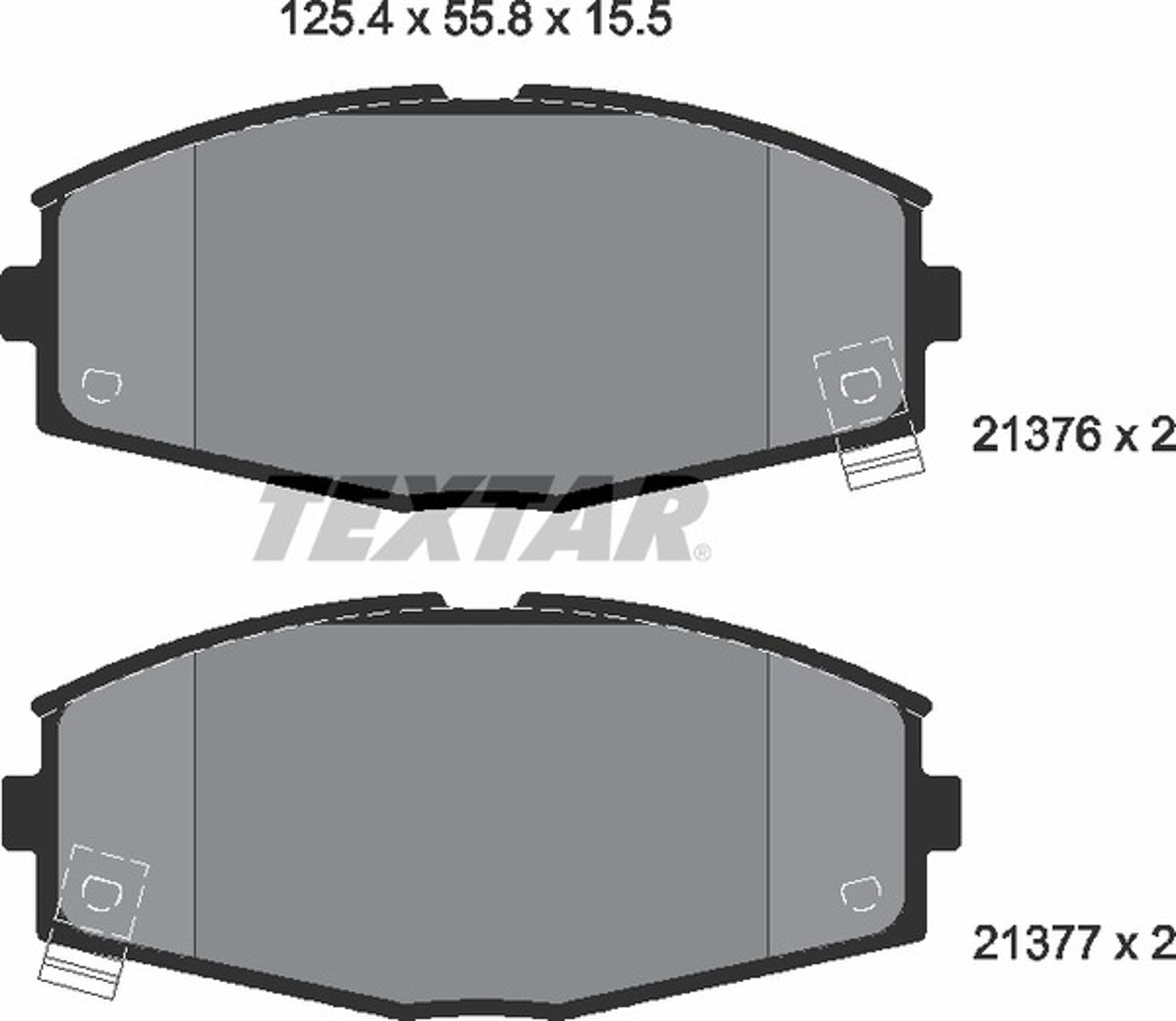 Колодки тормозные дисковые TEXTAR 2137601