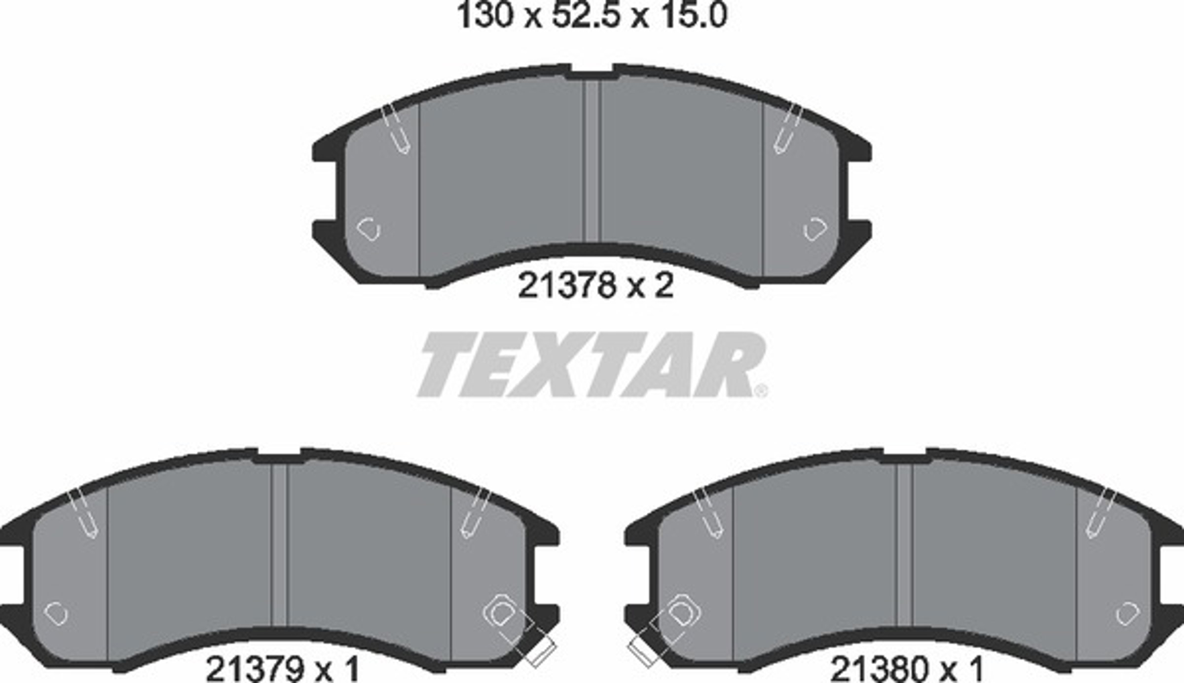 Колодки тормозные дисковые TEXTAR 2137801
