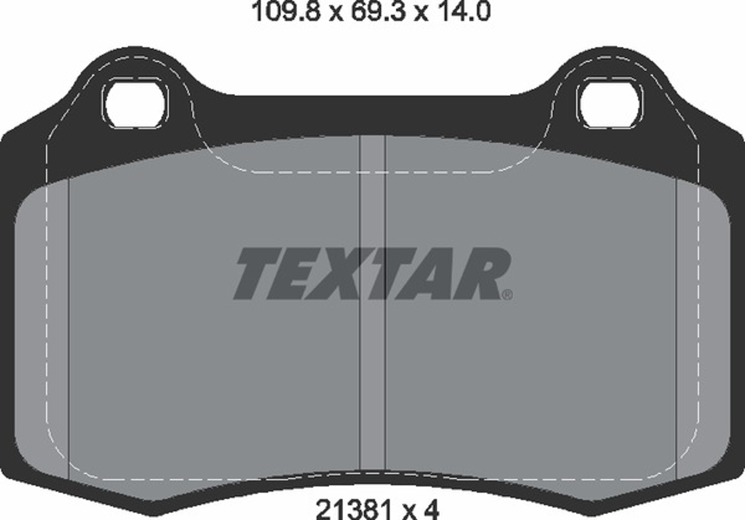 Колодки тормозные дисковые TEXTAR 2138104