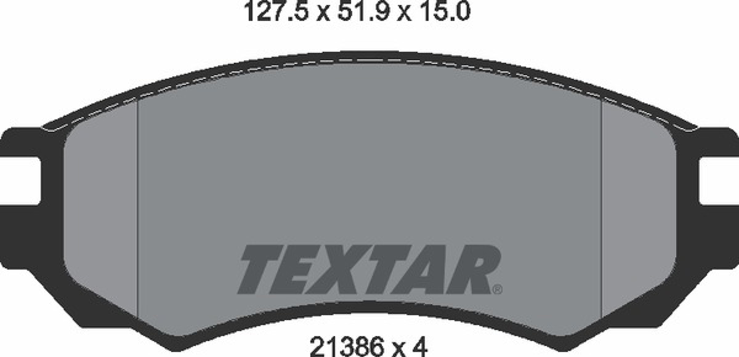 Колодки тормозные дисковые TEXTAR 2138603