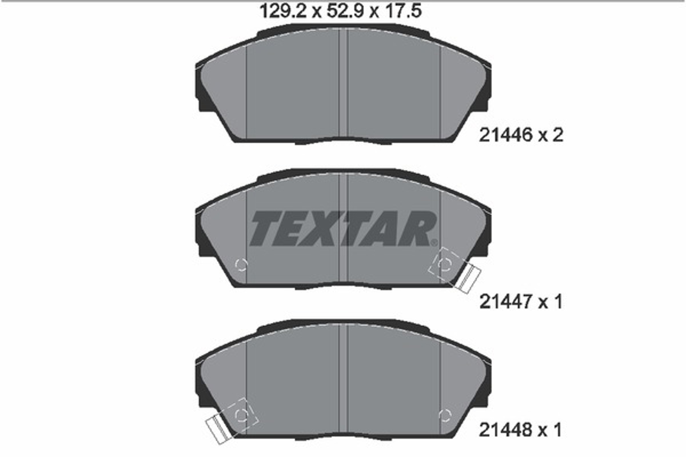 Колодки тормозные дисковые TEXTAR 2144601