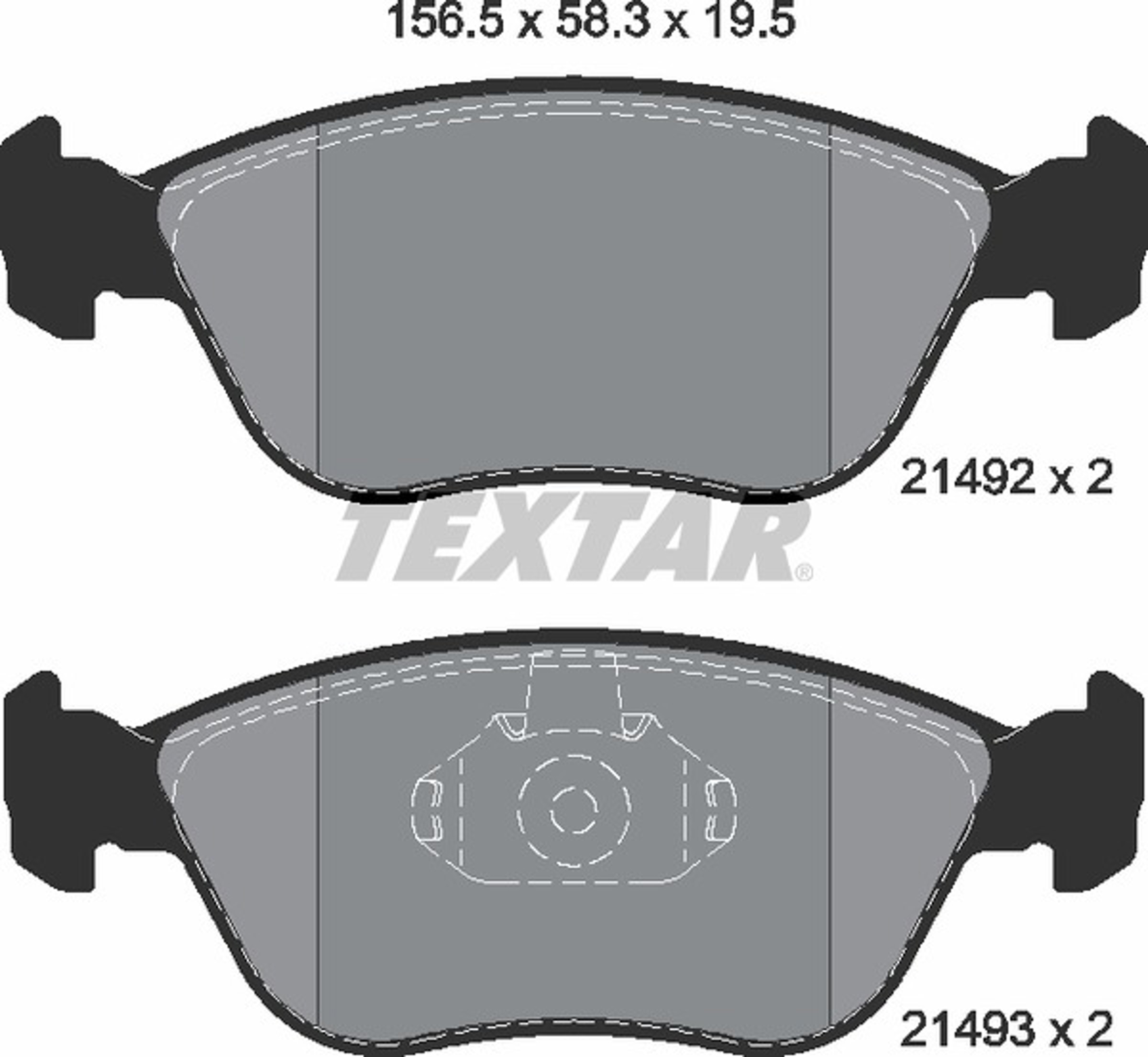 Колодки тормозные дисковые TEXTAR 2149201