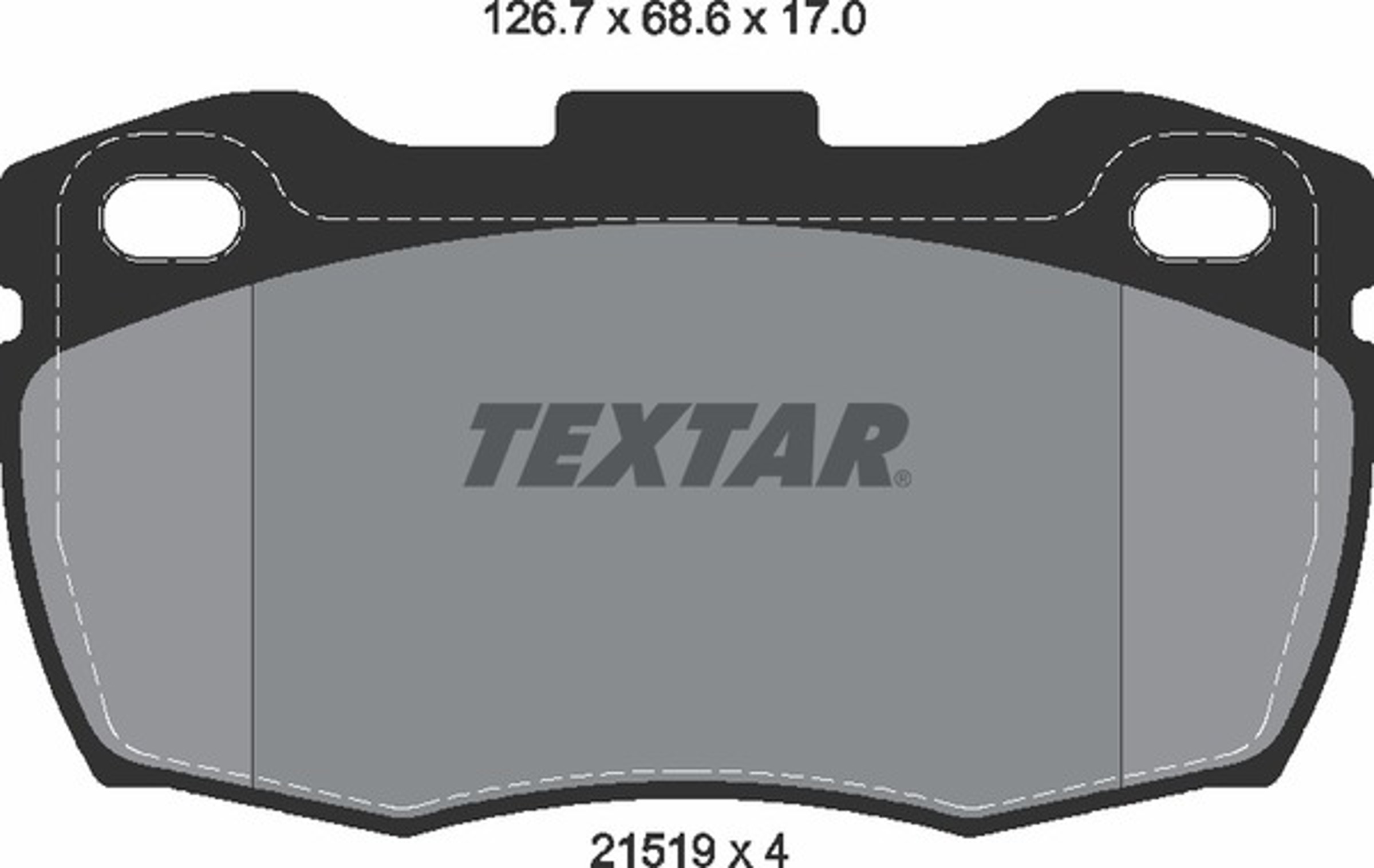 Колодки тормозные дисковые TEXTAR 2151902