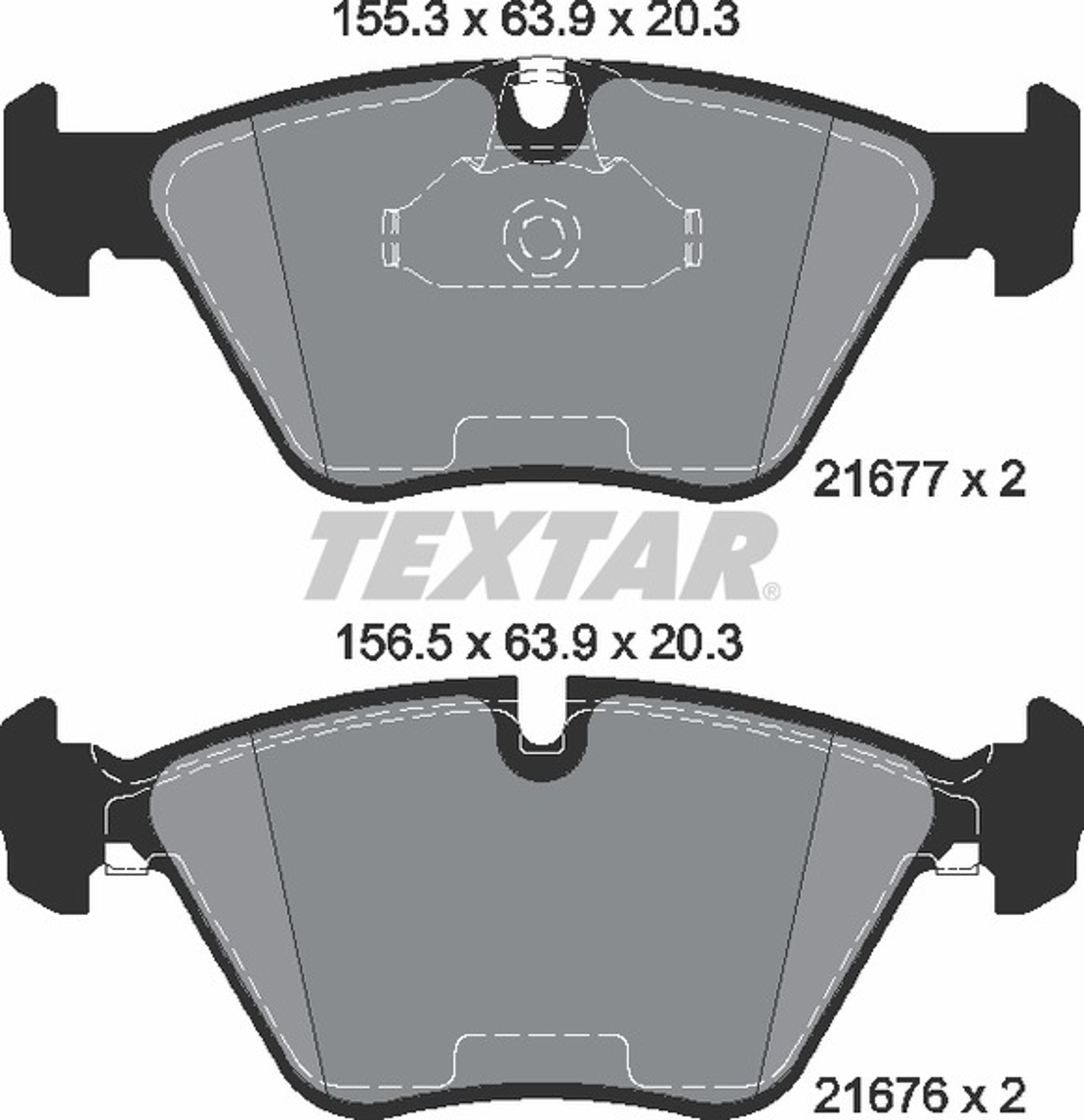 Колодки тормозные дисковые TEXTAR 2167781