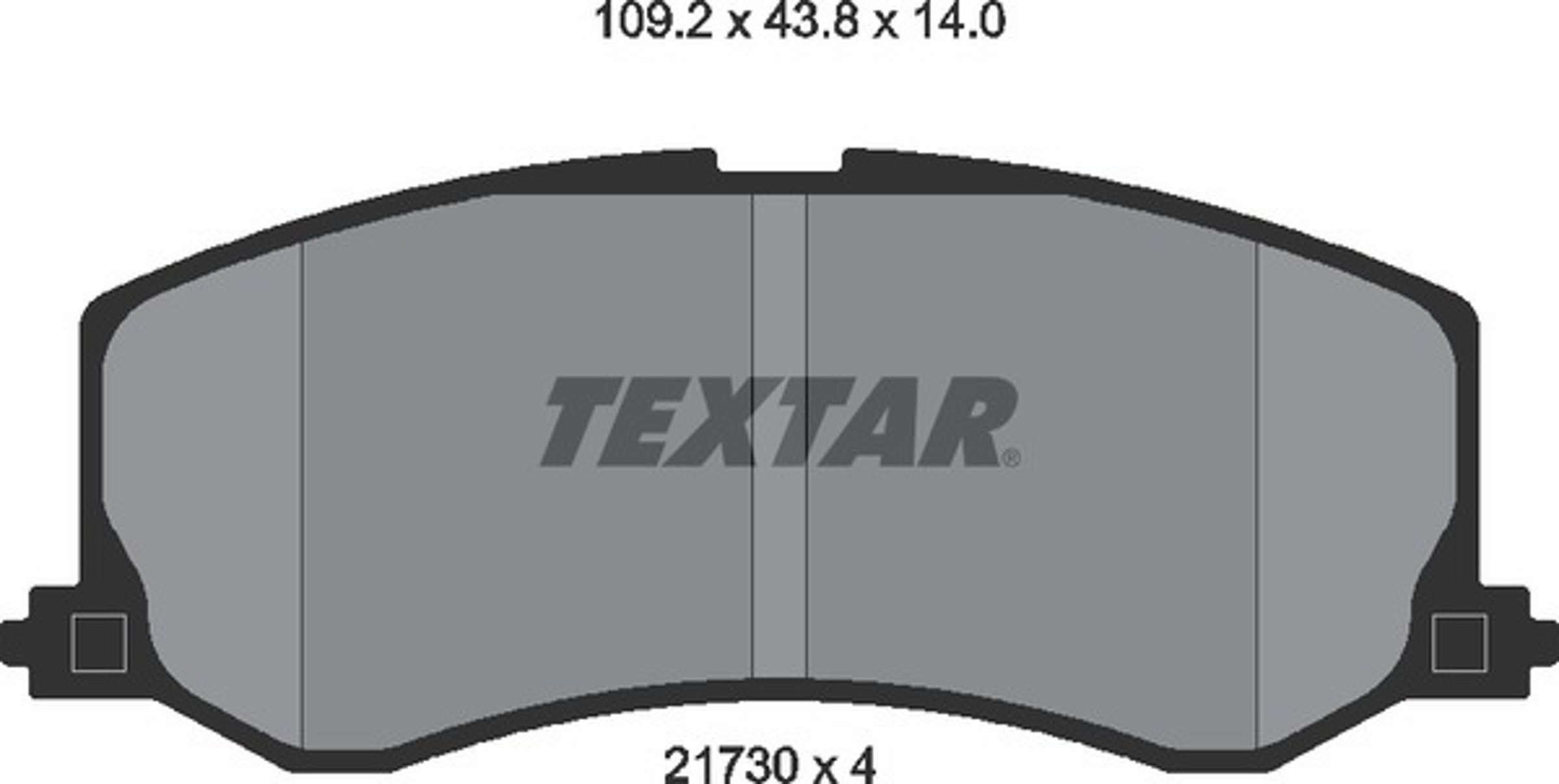 Колодки тормозные дисковые TEXTAR 2173001