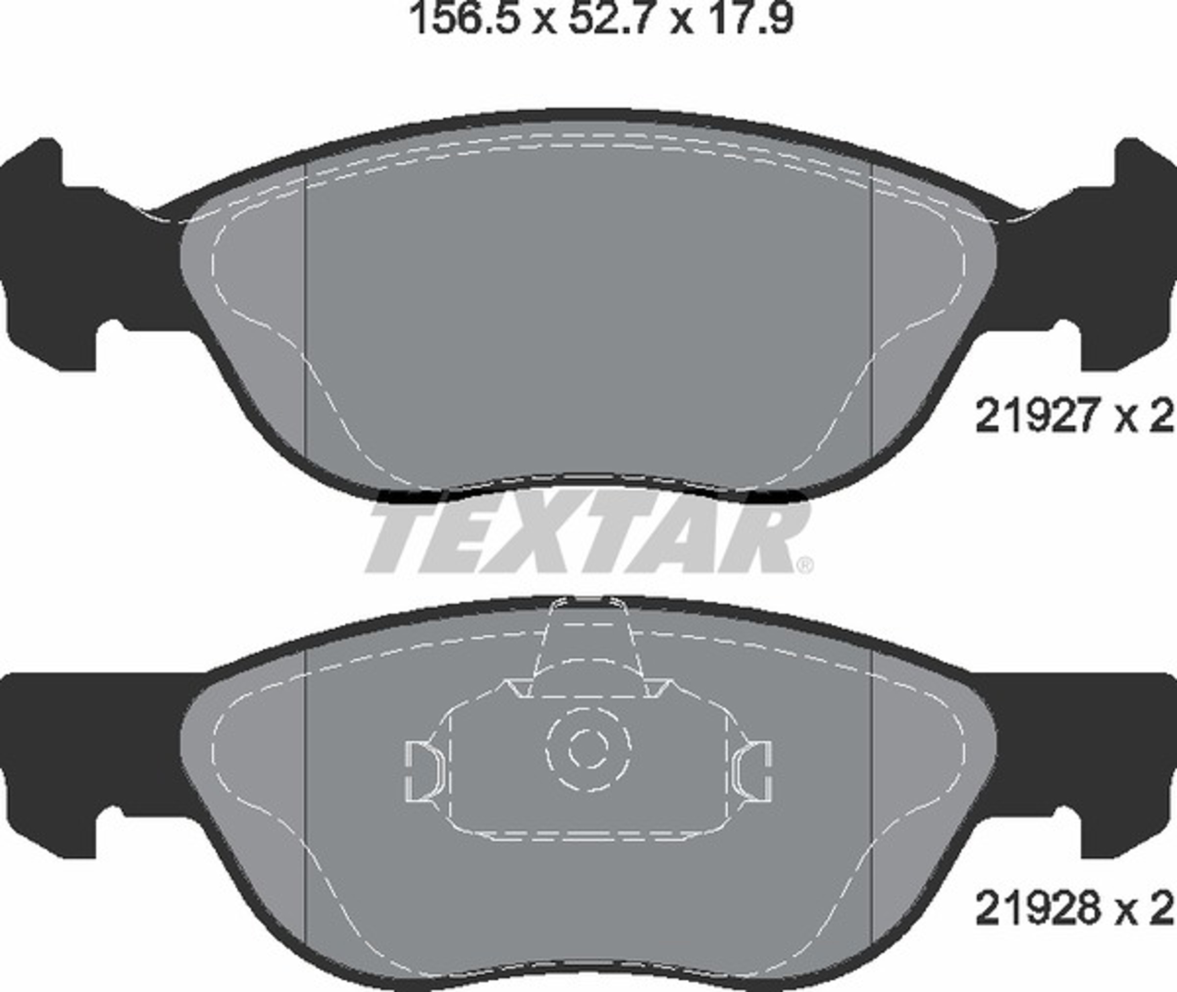 Колодки тормозные дисковые TEXTAR 2192703