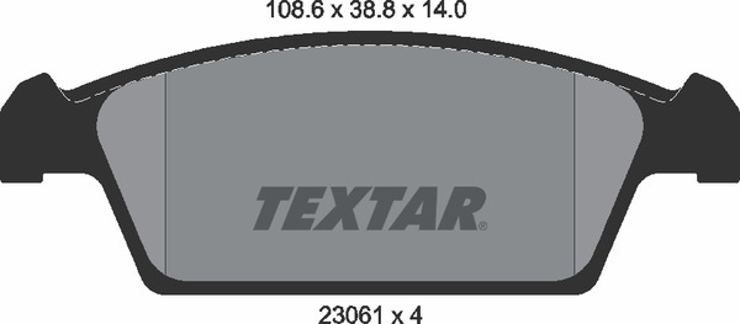 Колодки тормозные дисковые TEXTAR 2306101