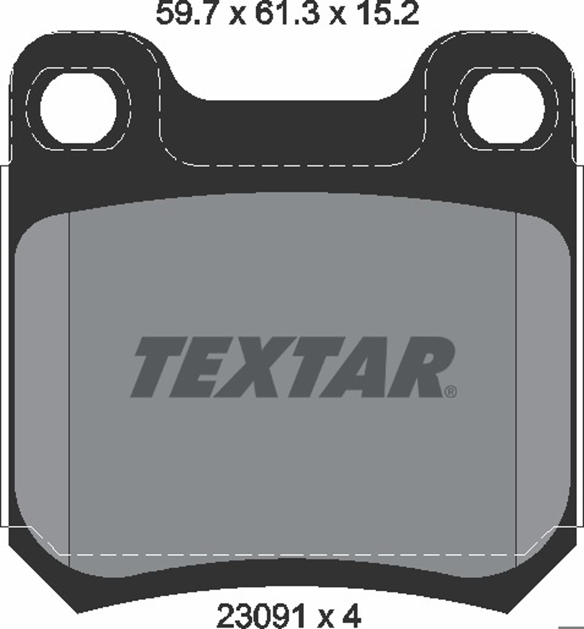 Колодки тормозные дисковые TEXTAR 2309102