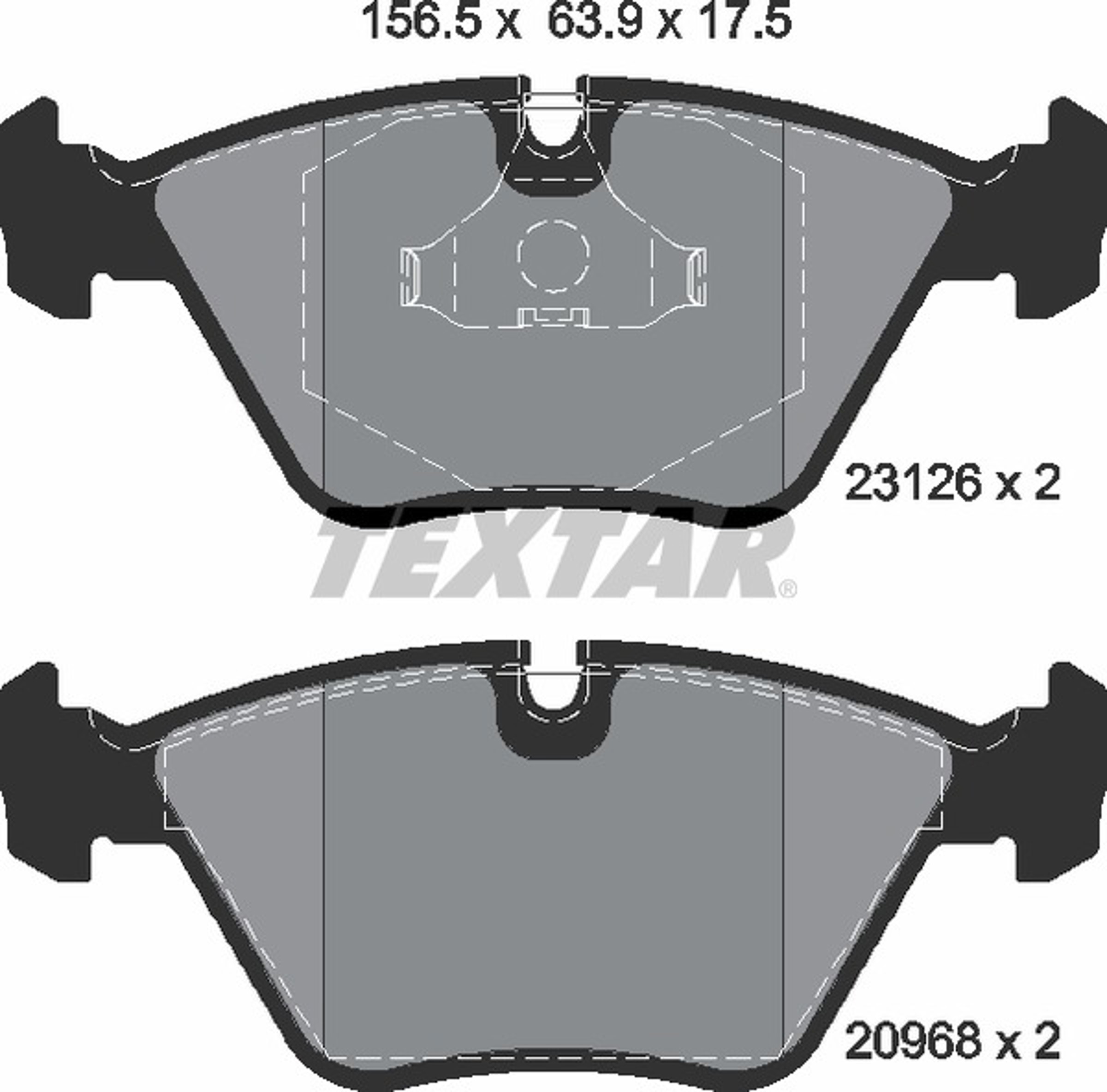 Колодки тормозные дисковые TEXTAR 2312601