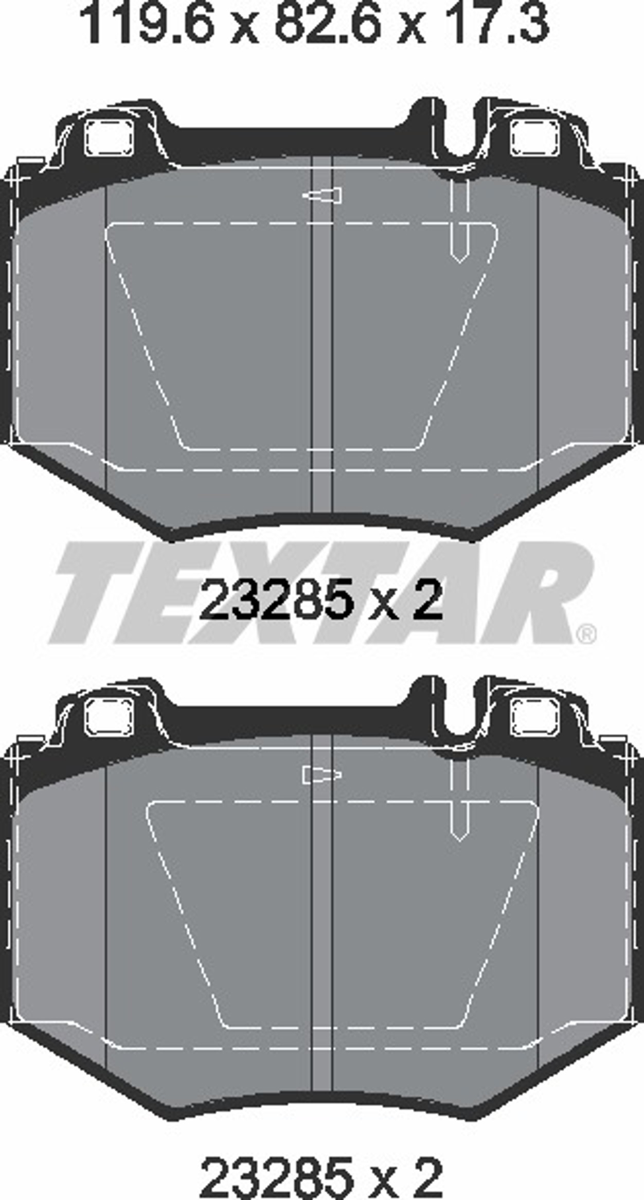 Колодки тормозные дисковые TEXTAR 2328501