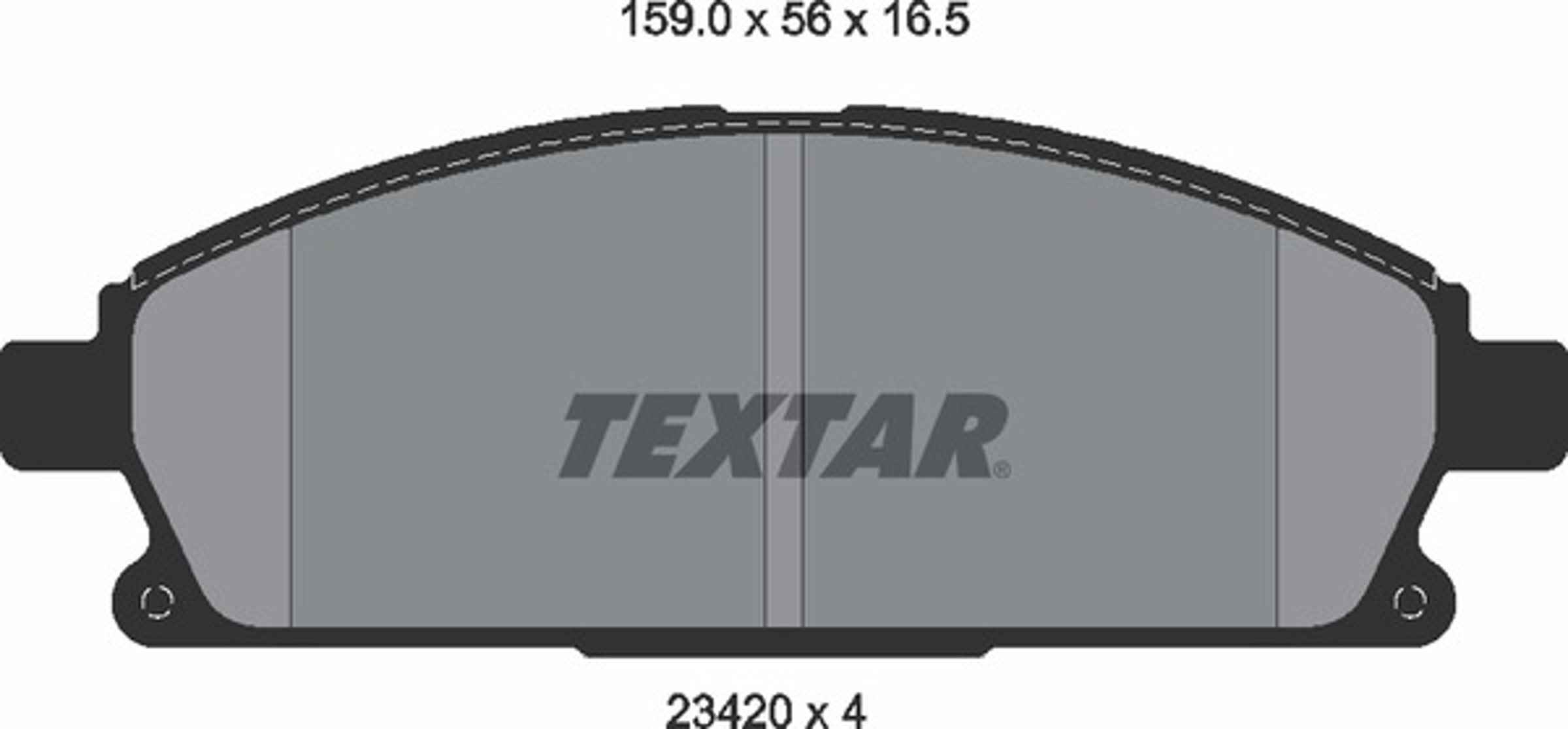 Колодки тормозные дисковые TEXTAR 2342004