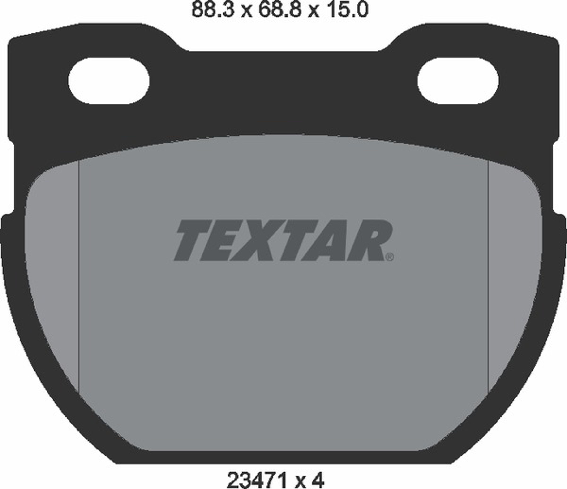 Колодки тормозные дисковые TEXTAR 2347101