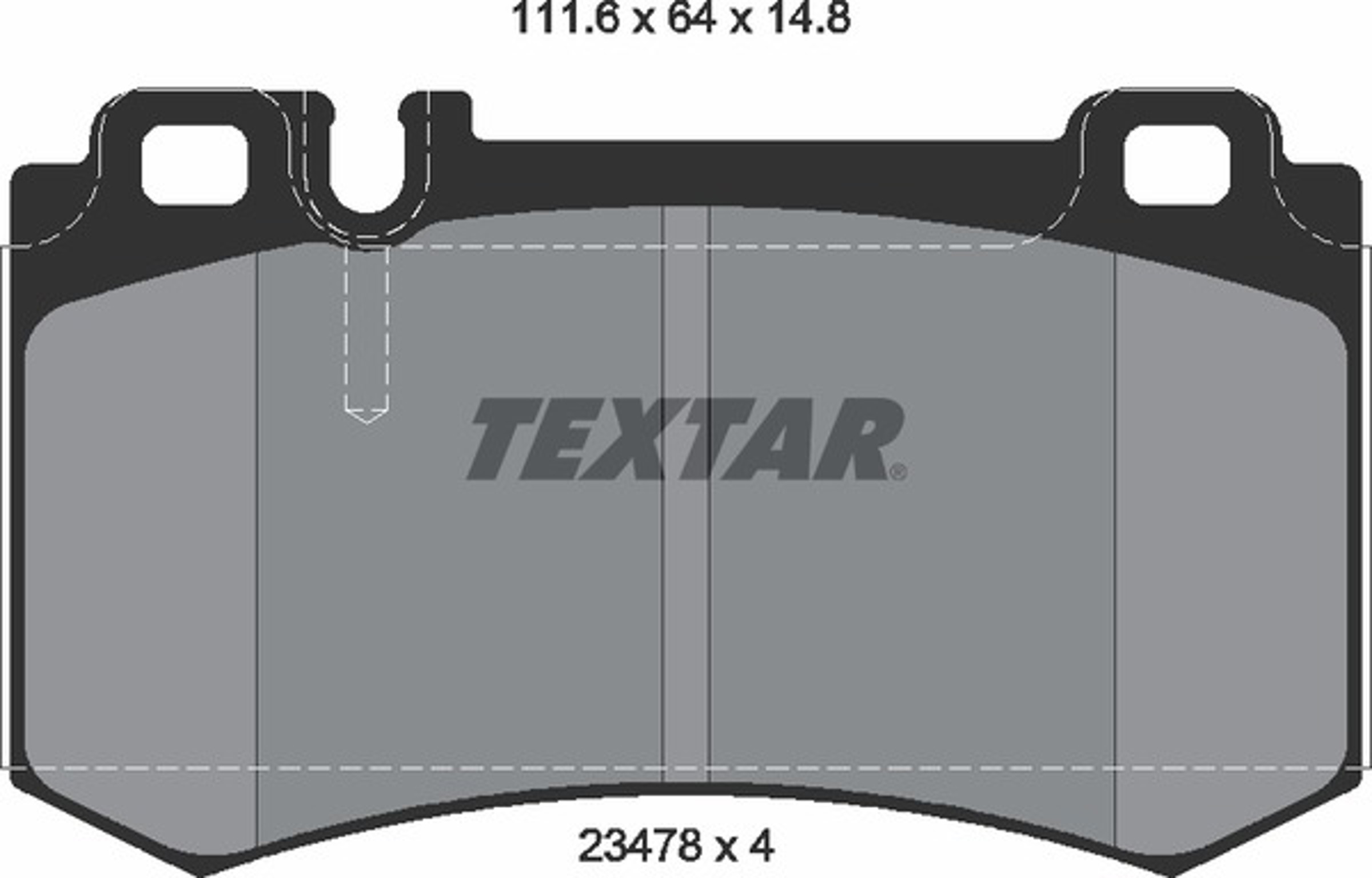 Колодки тормозные дисковые TEXTAR 2347802