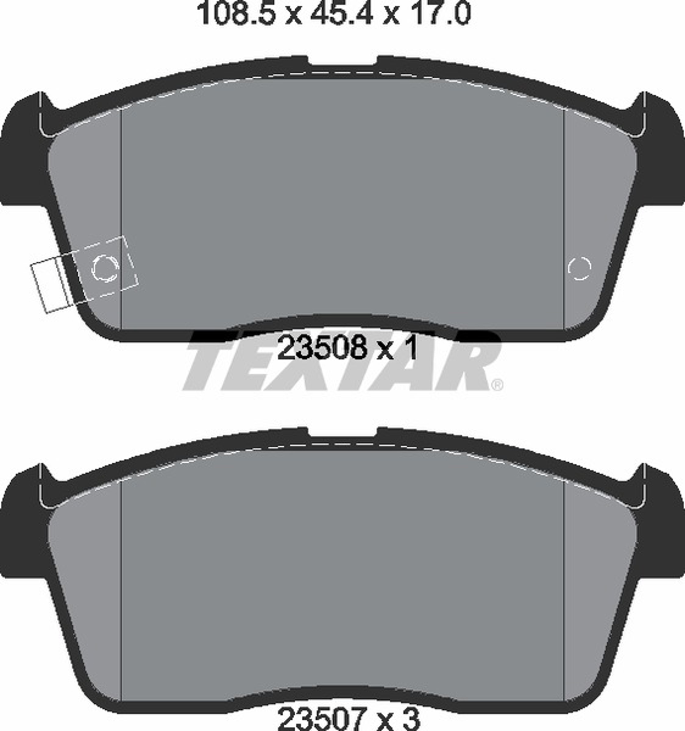 Колодки тормозные дисковые TEXTAR 2350801