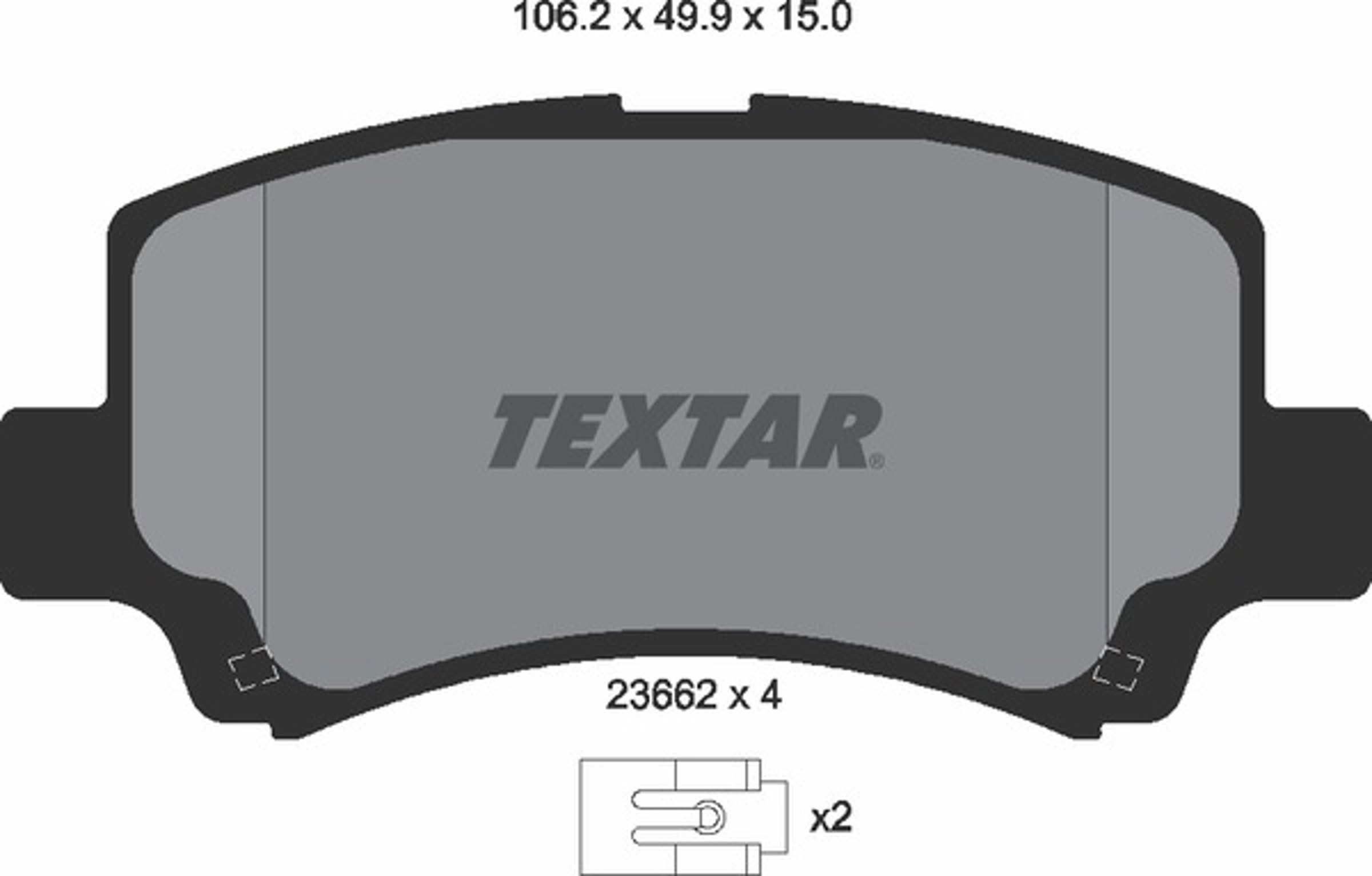 Колодки тормозные дисковые TEXTAR 2366201