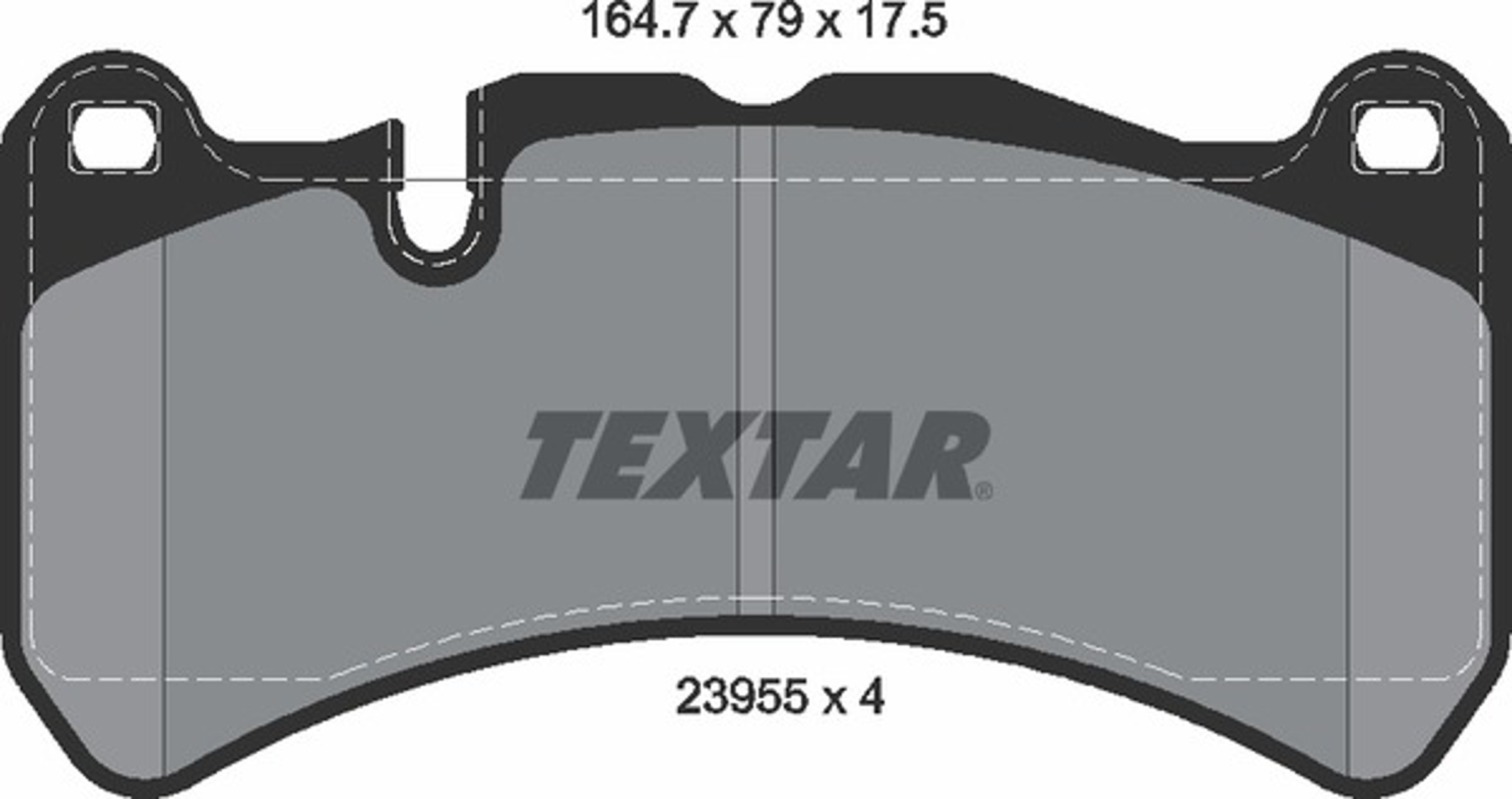 Колодки тормозные дисковые TEXTAR 2395501