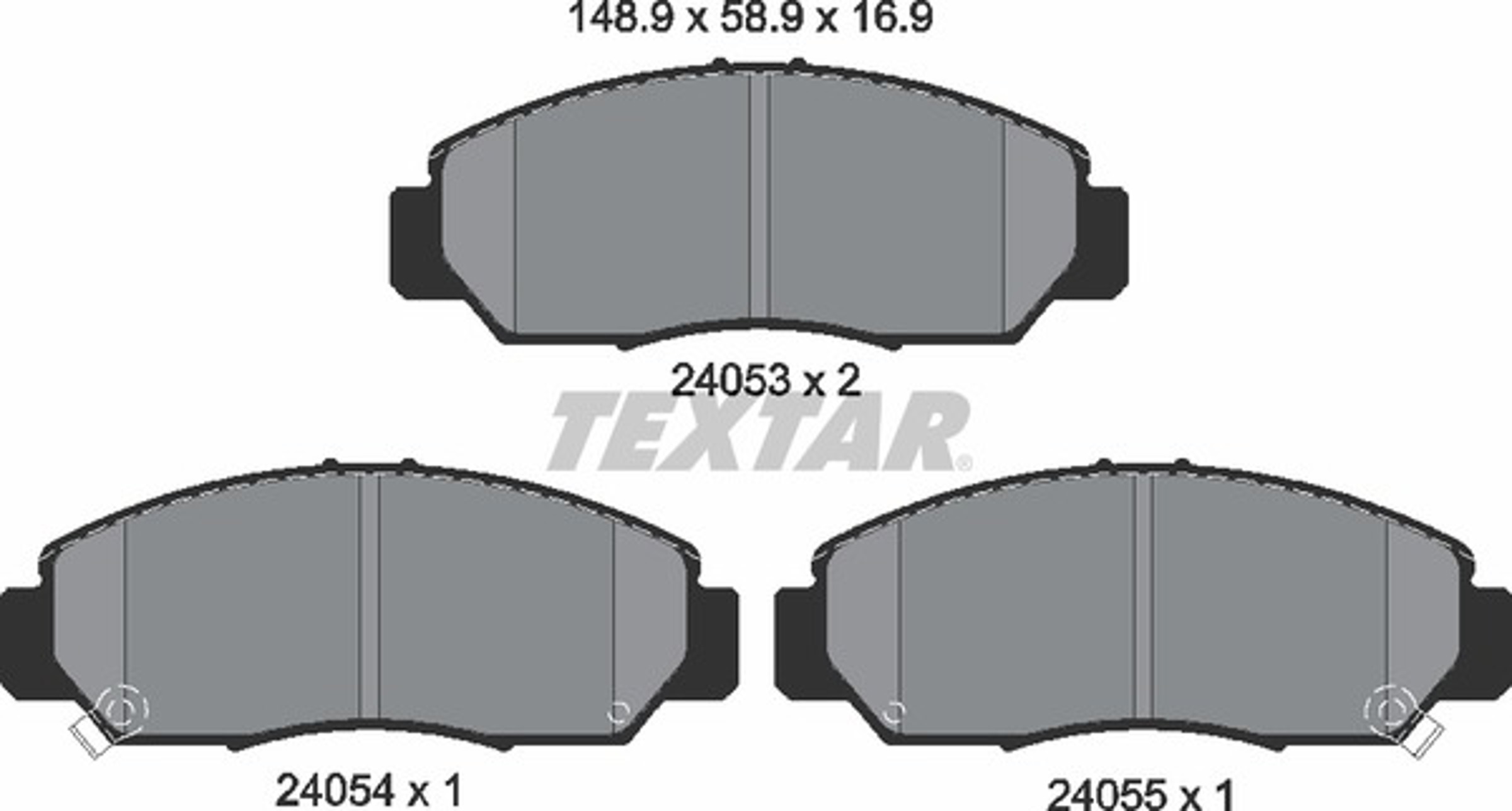 Колодки тормозные дисковые TEXTAR 2405301