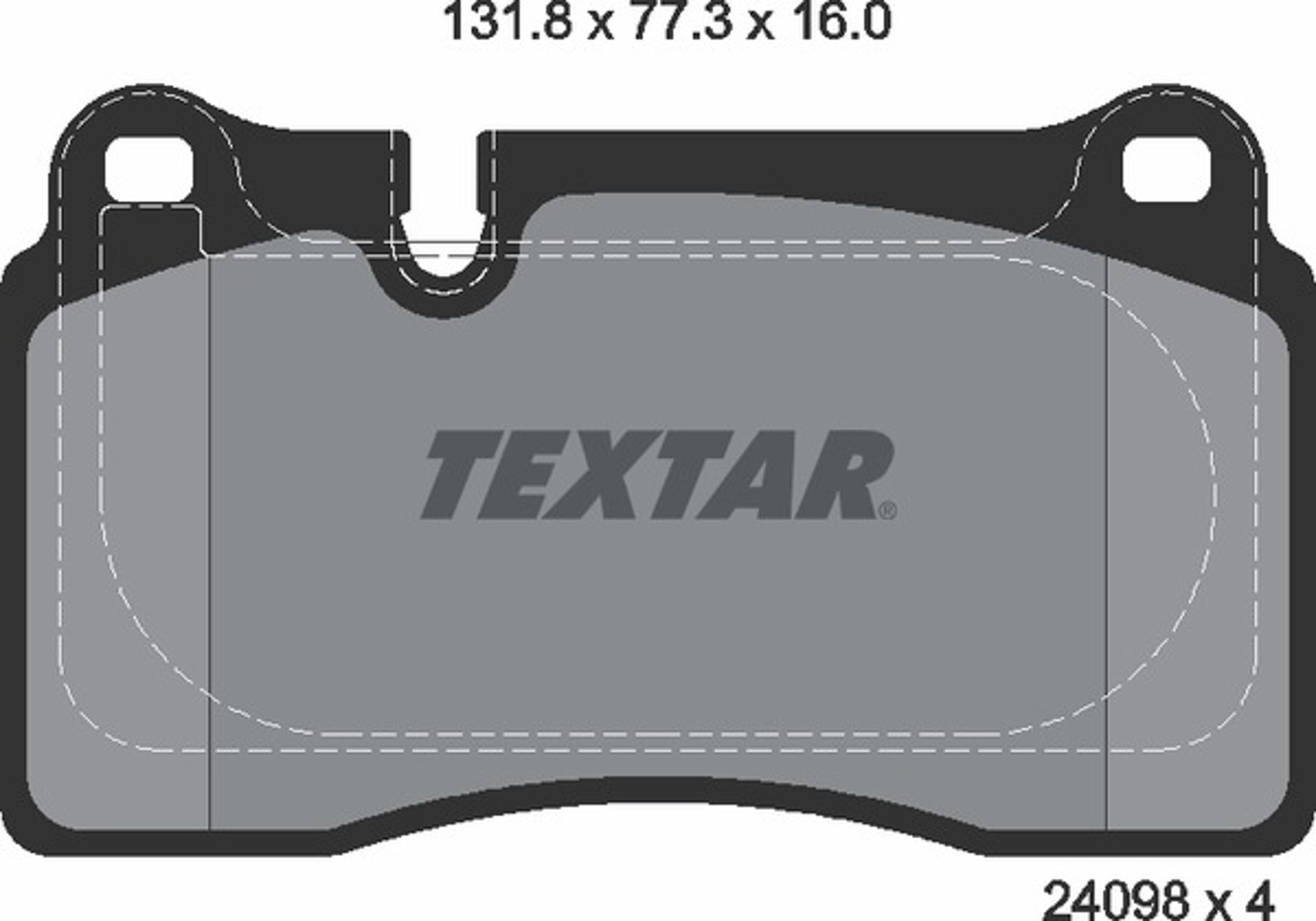 Колодки тормозные дисковые TEXTAR 2409803