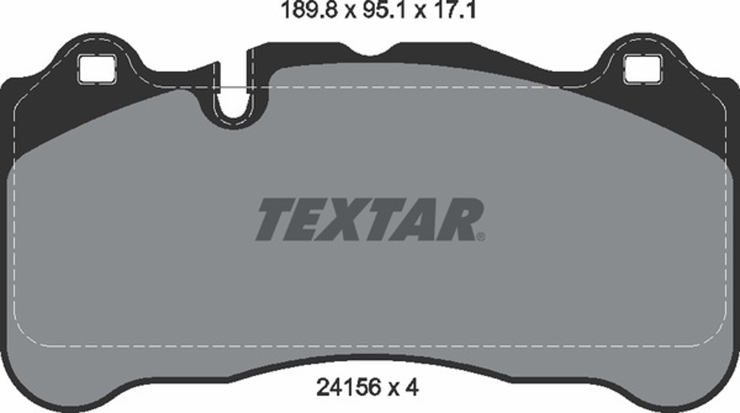 Колодки тормозные дисковые TEXTAR 2415601