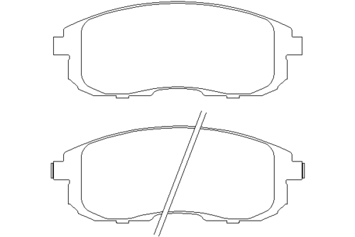 Комплект тормозных колодок дисковый тормоз